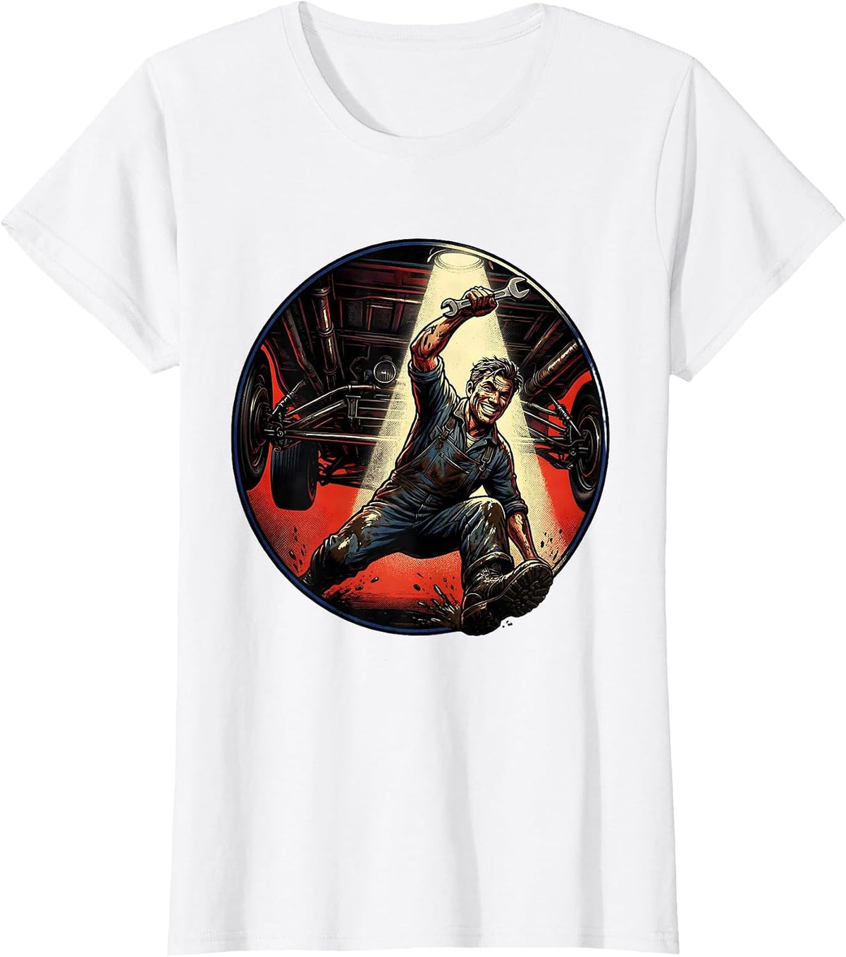 I Cant But I Know A Guy Mechanic Design T-Shirt - White