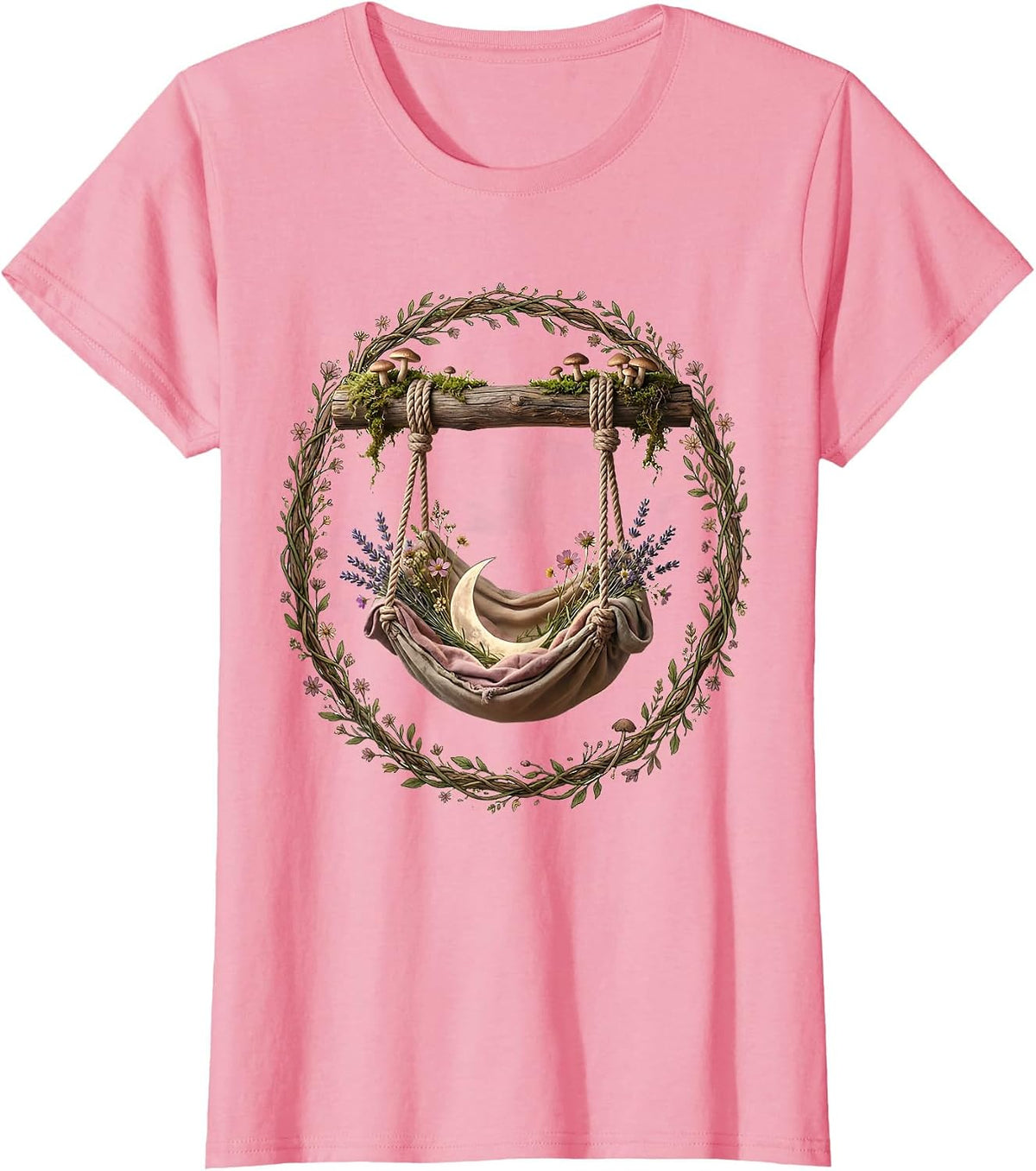 Women's Occupational Therapy Sensory Swing Illustration T-Shirt - Pink