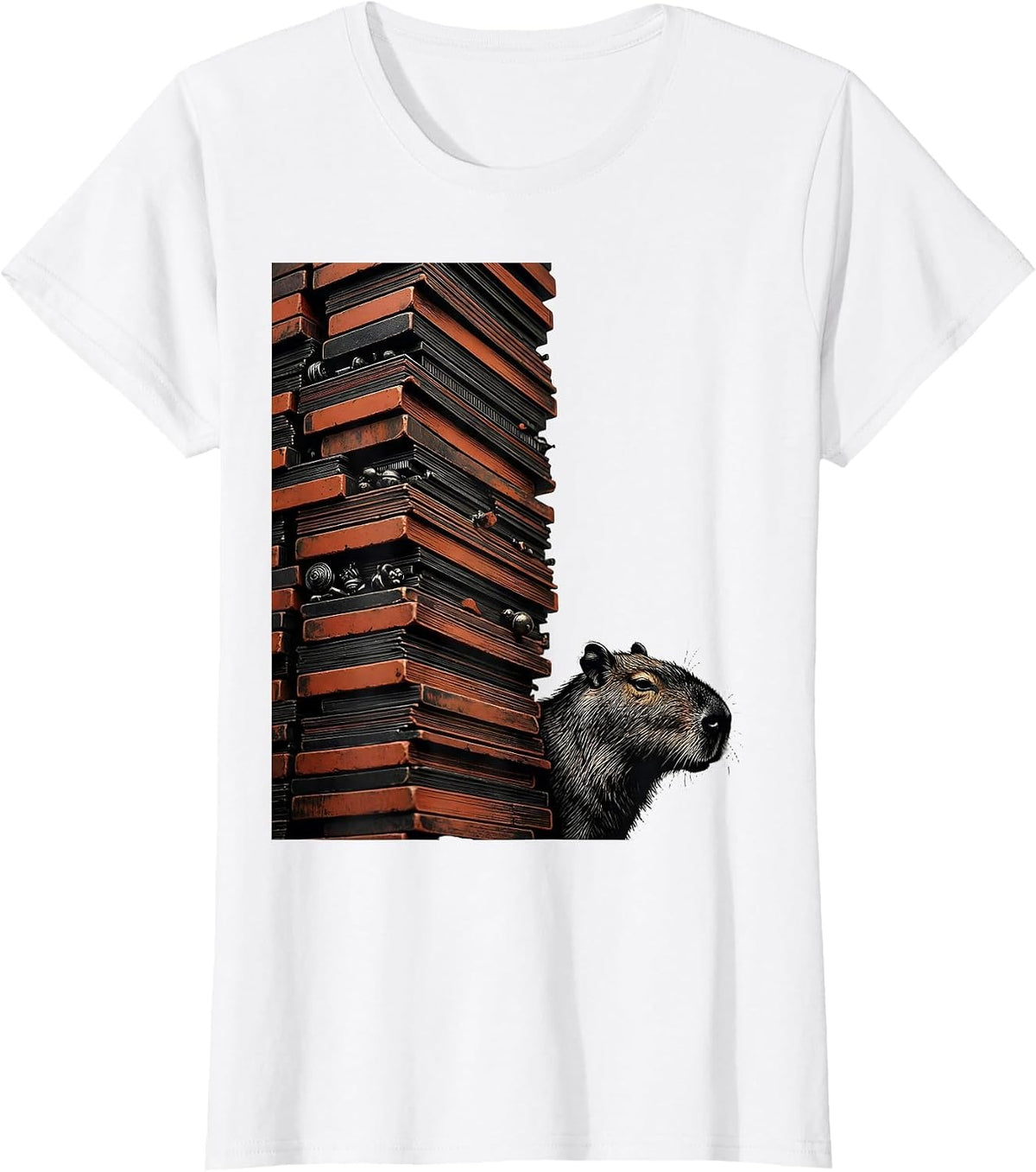 Capybara Meme Funny Animal Humor Video Games T-Shirt - White