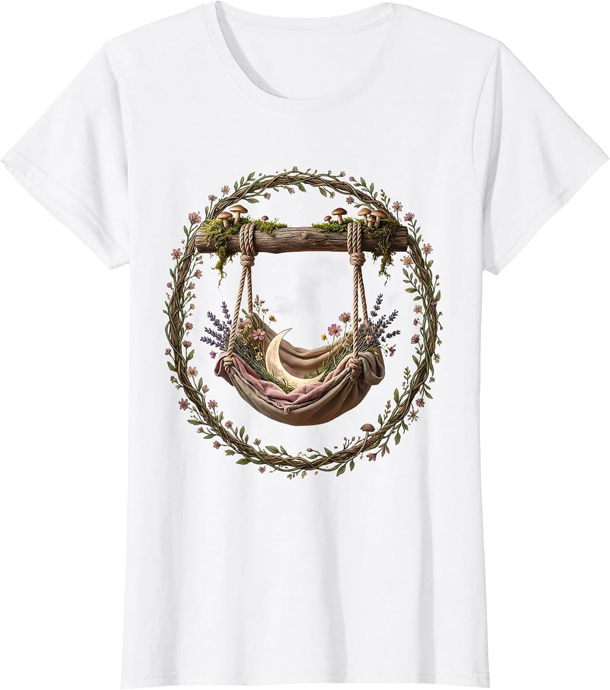Women's Occupational Therapy Sensory Swing Illustration T-Shirt - White