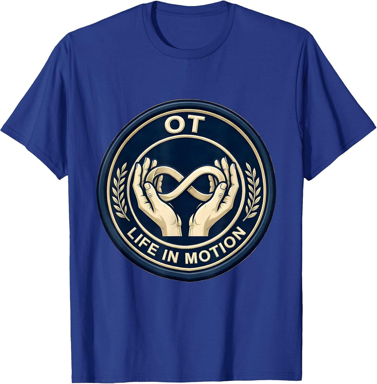 Men's OT Life in Motion Occupational Therapy Design T-Shirt - Royal Blue