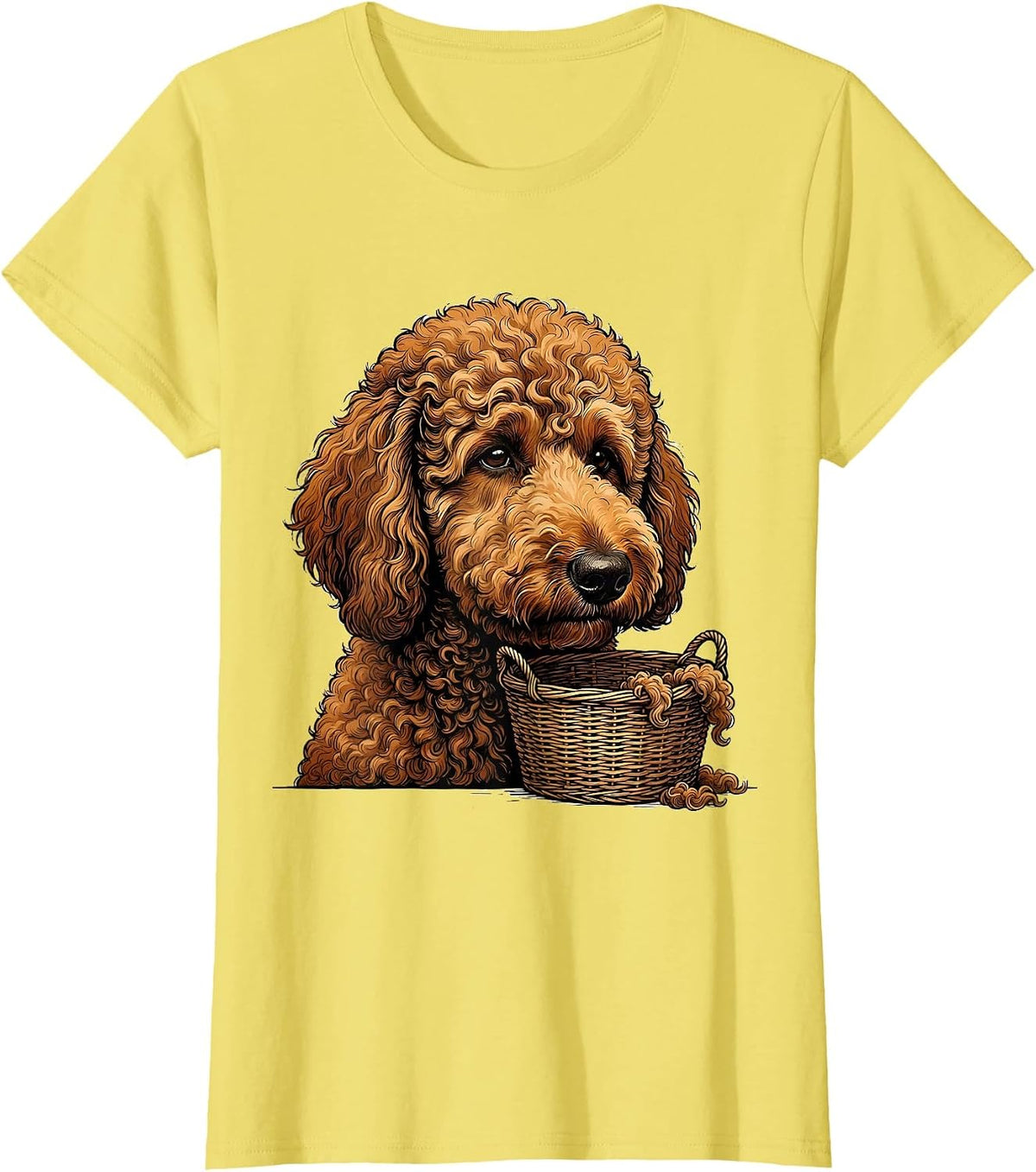 Labradoodle Doodle Dog Breed Owner Humor Funny T-Shirt - Lemon Yellow
