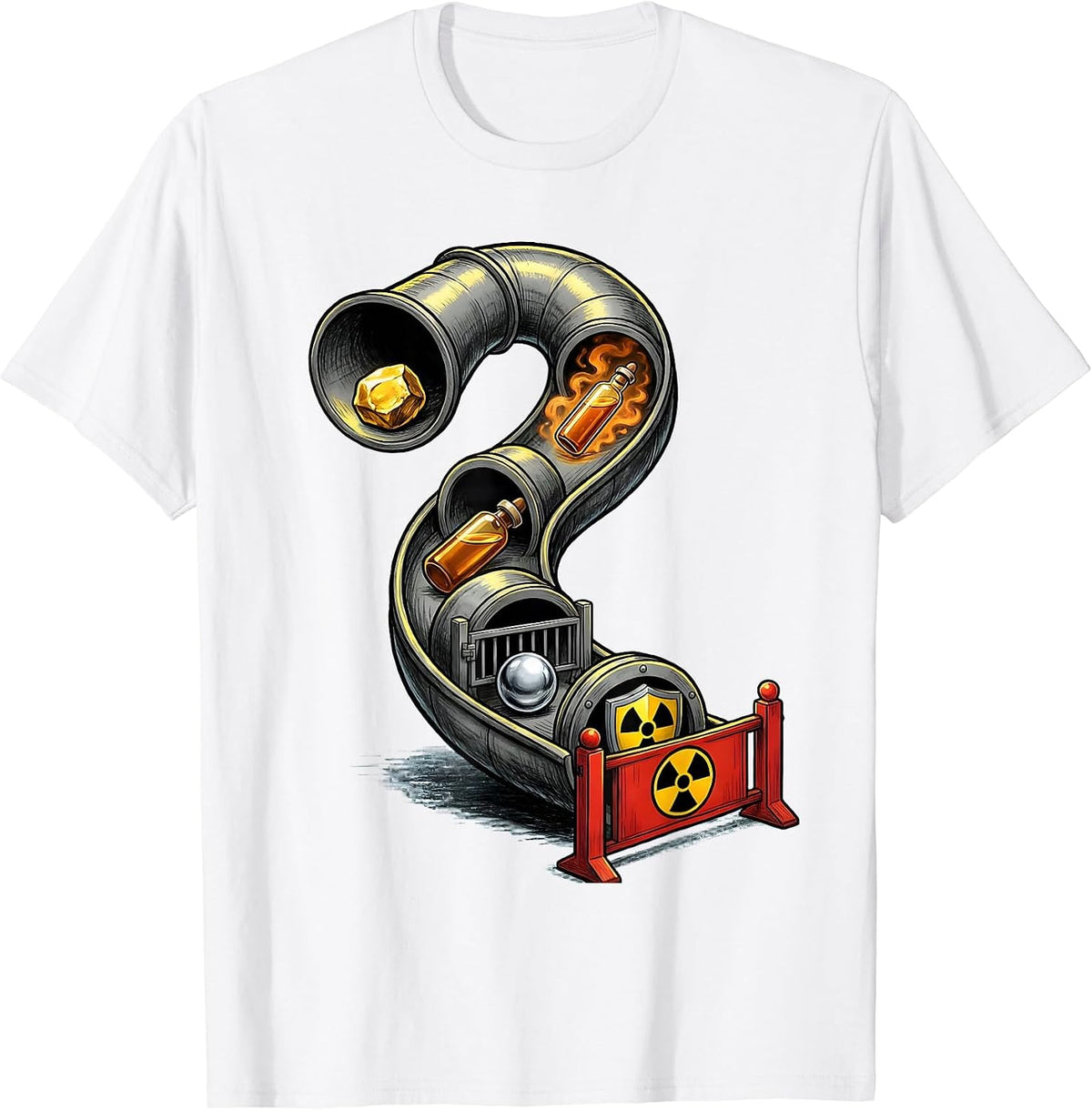 Men's Lab Escape Science Humor Teacher Student Gift T-Shirt - White