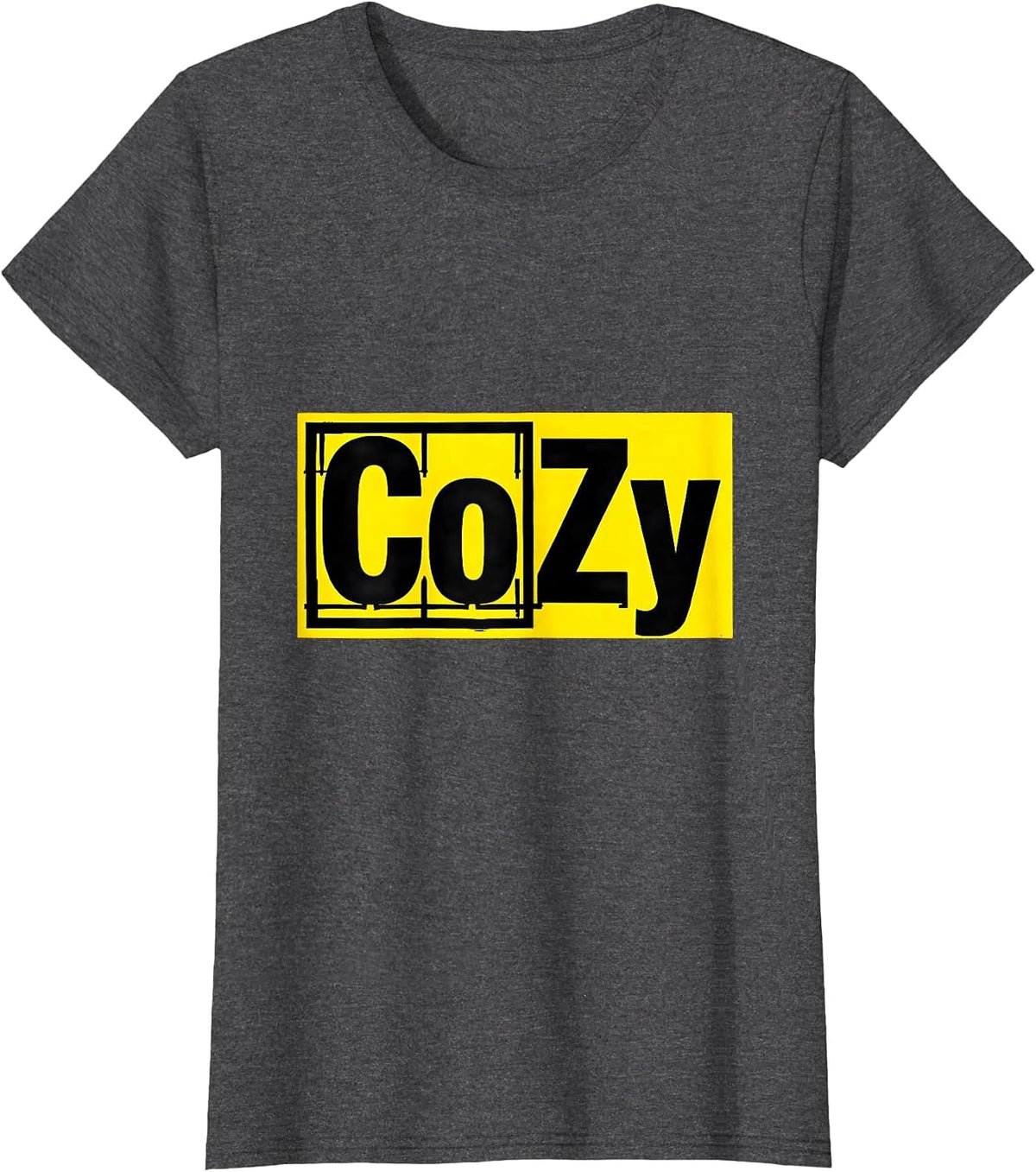 Women's CoZy Funny Science Nerd Periodic Table Element Joke Gift T-Shirt - Dark Heather Grey