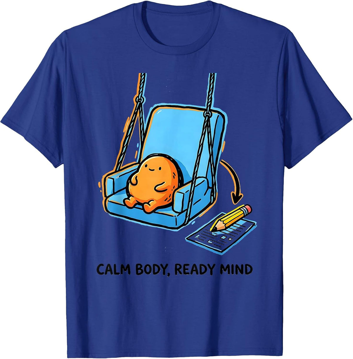 Men's Calm Body, Ready Mind Occupational Therapy Sensory T-Shirt - Royal Blue