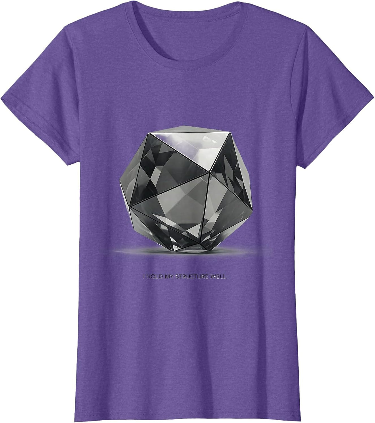 Women's I Hold My Structure Well Funny Science Teacher Gift T-Shirt - Purple Heather