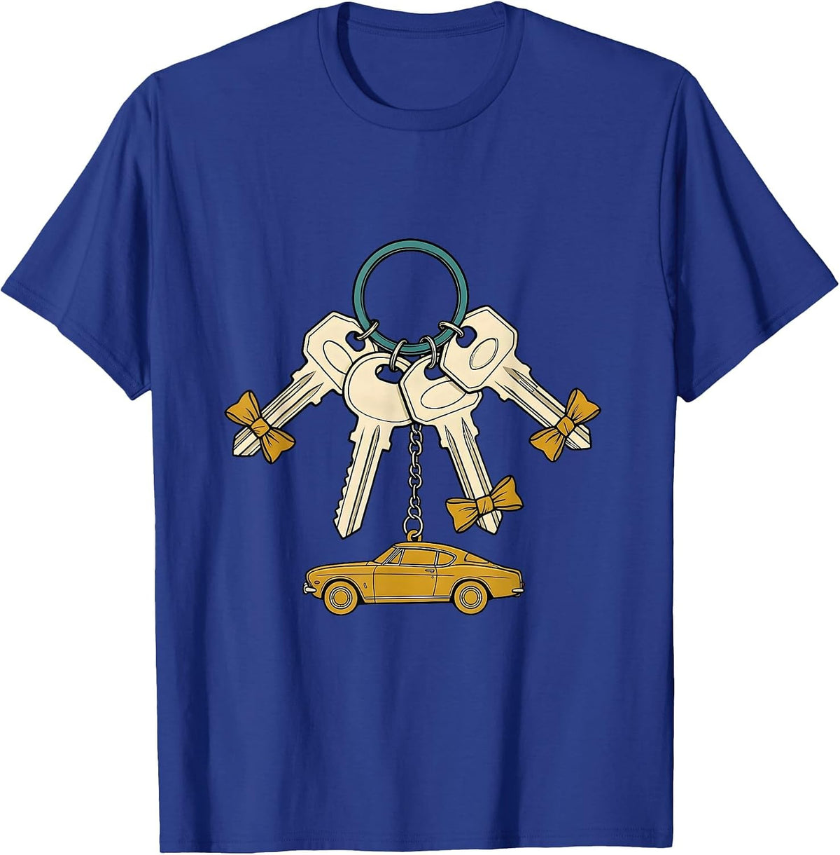 Car Key Ring Funny Car Guy Mechanic Gift T-Shirt - Royal Blue