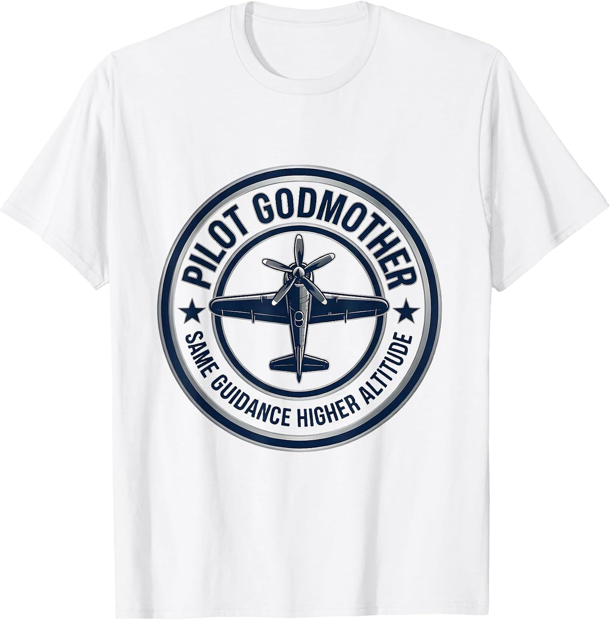Men's Pilot Godmother Same Guidance Higher Altitude Pilot T-Shirt - White