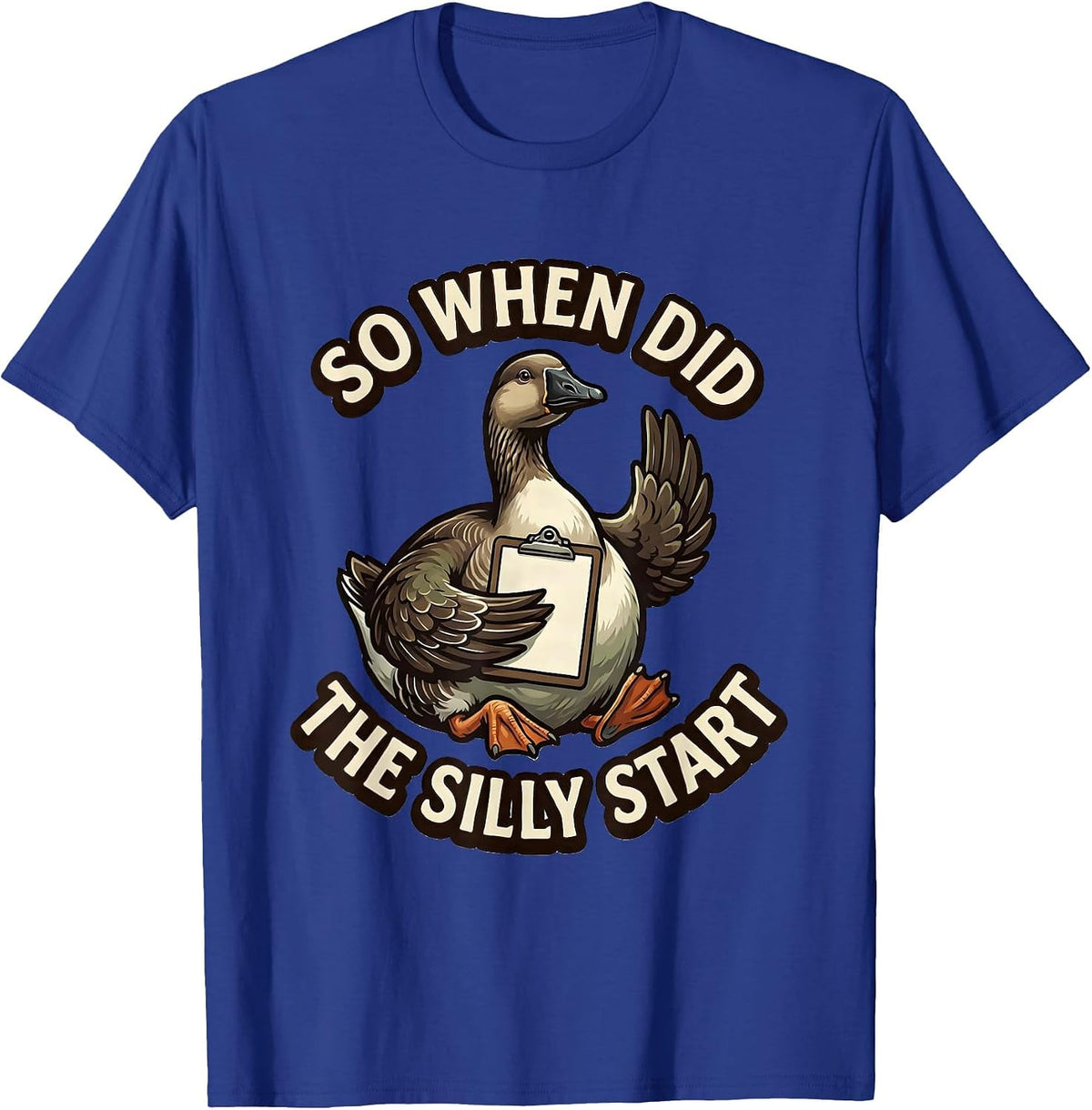 So When Did The Silly Start Funny Mental Health Counselor T-Shirt - Royal Blue