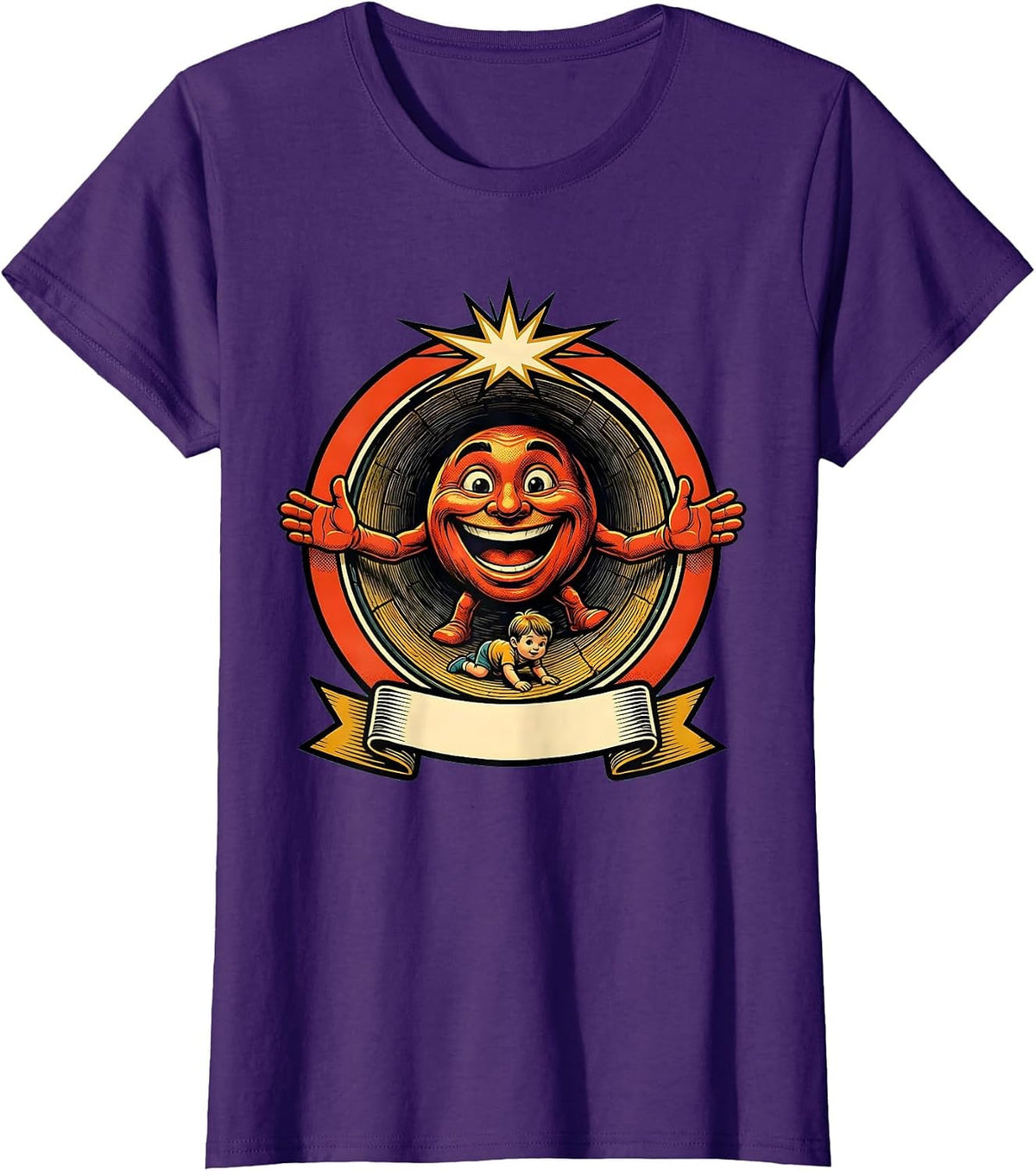 Women's Occupational Therapy Child Tunnel Obstacle Course T-Shirt - Purple