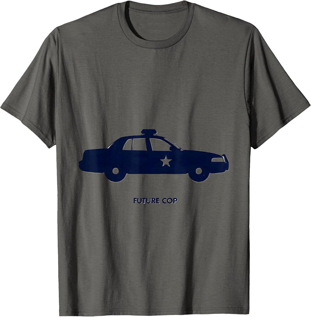 Future Cop Police Costume Halloween Officer Kids Toddler T-Shirt - Asphalt Grey