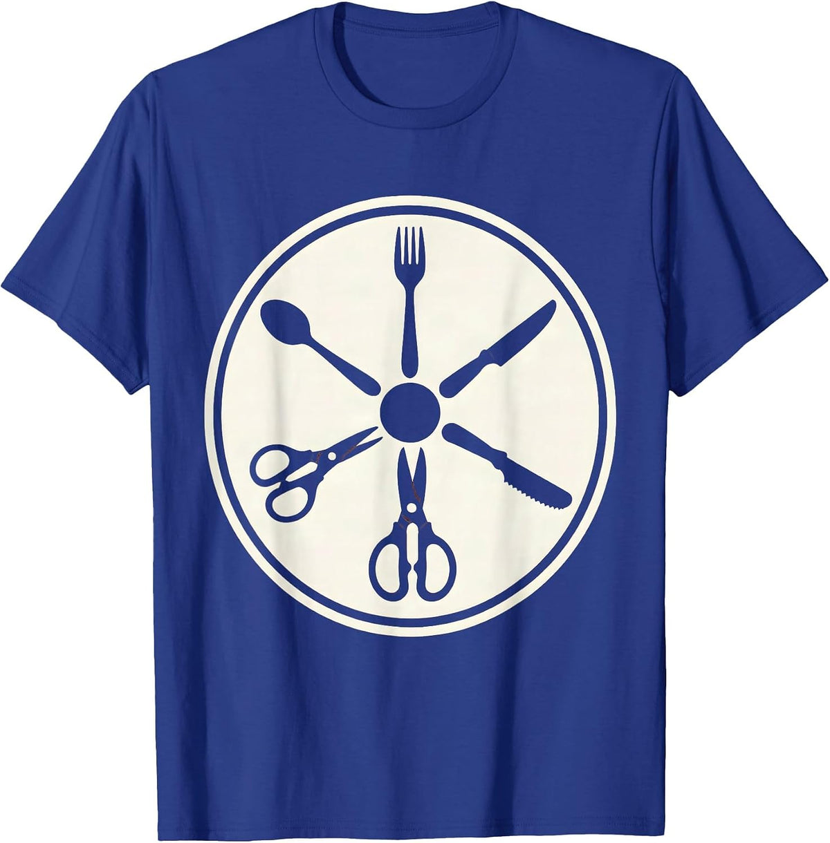 Occupational Therapy Adaptive Utensils Sunburst T-Shirt - Royal Blue