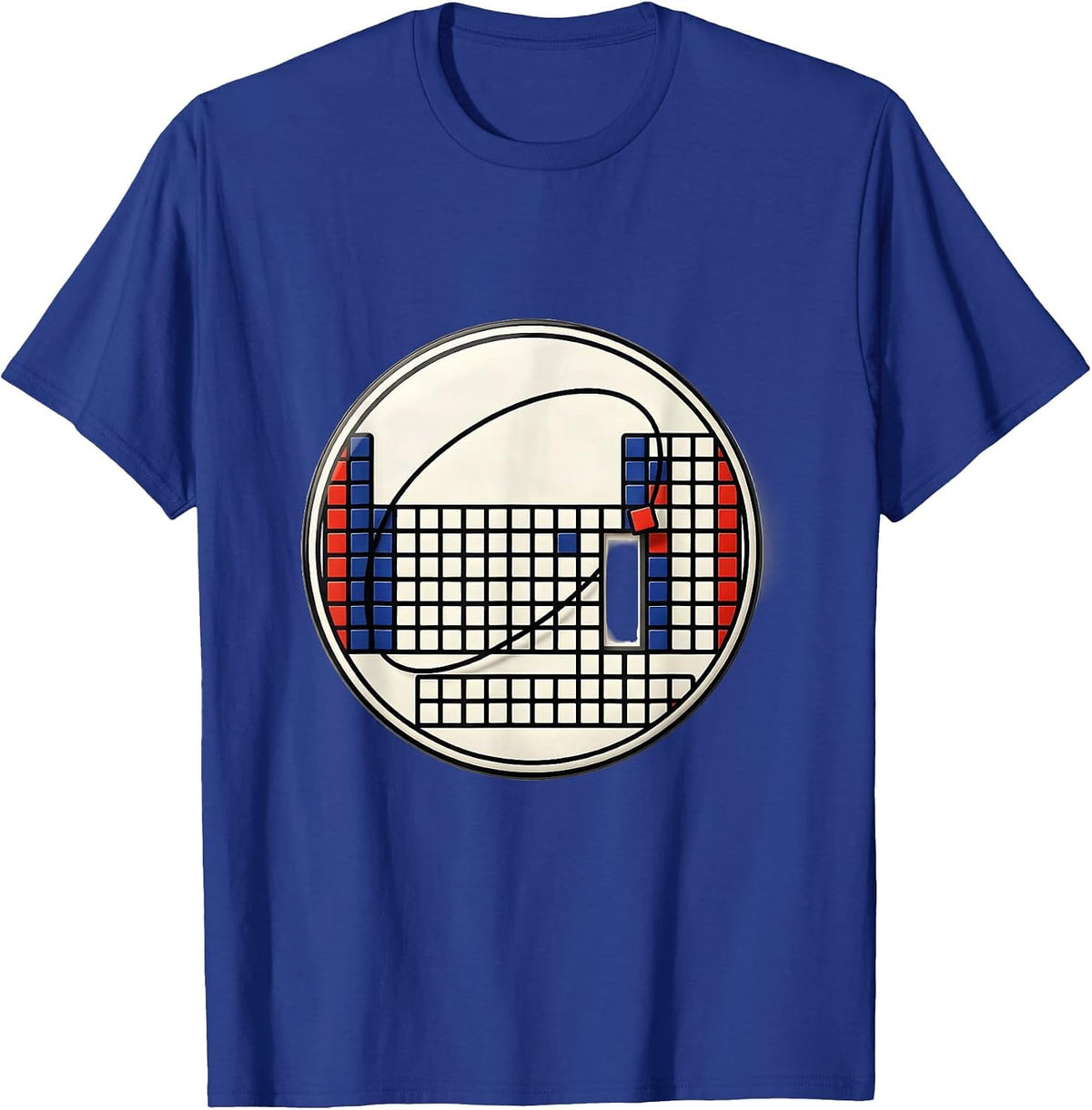 Sealed Periodic Table Badge Funny Science Lover Gift T-Shirt - Royal Blue