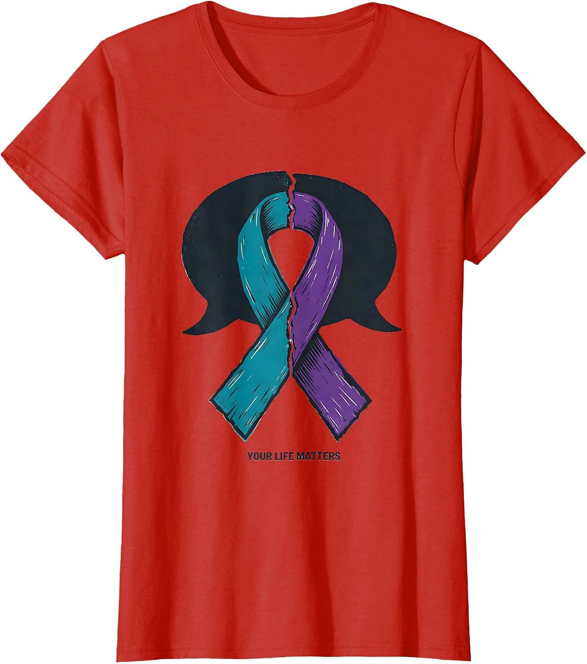 Your Life Matters Sentimental Suicide Prevention Awareness T-Shirt - Red
