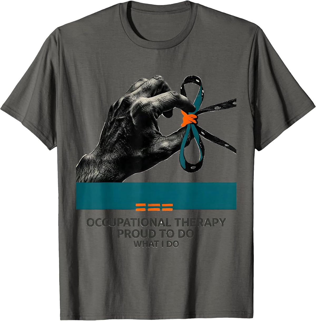 Men's Occupational Therapy Proud To Do What I Do Professional T-Shirt - Asphalt Grey