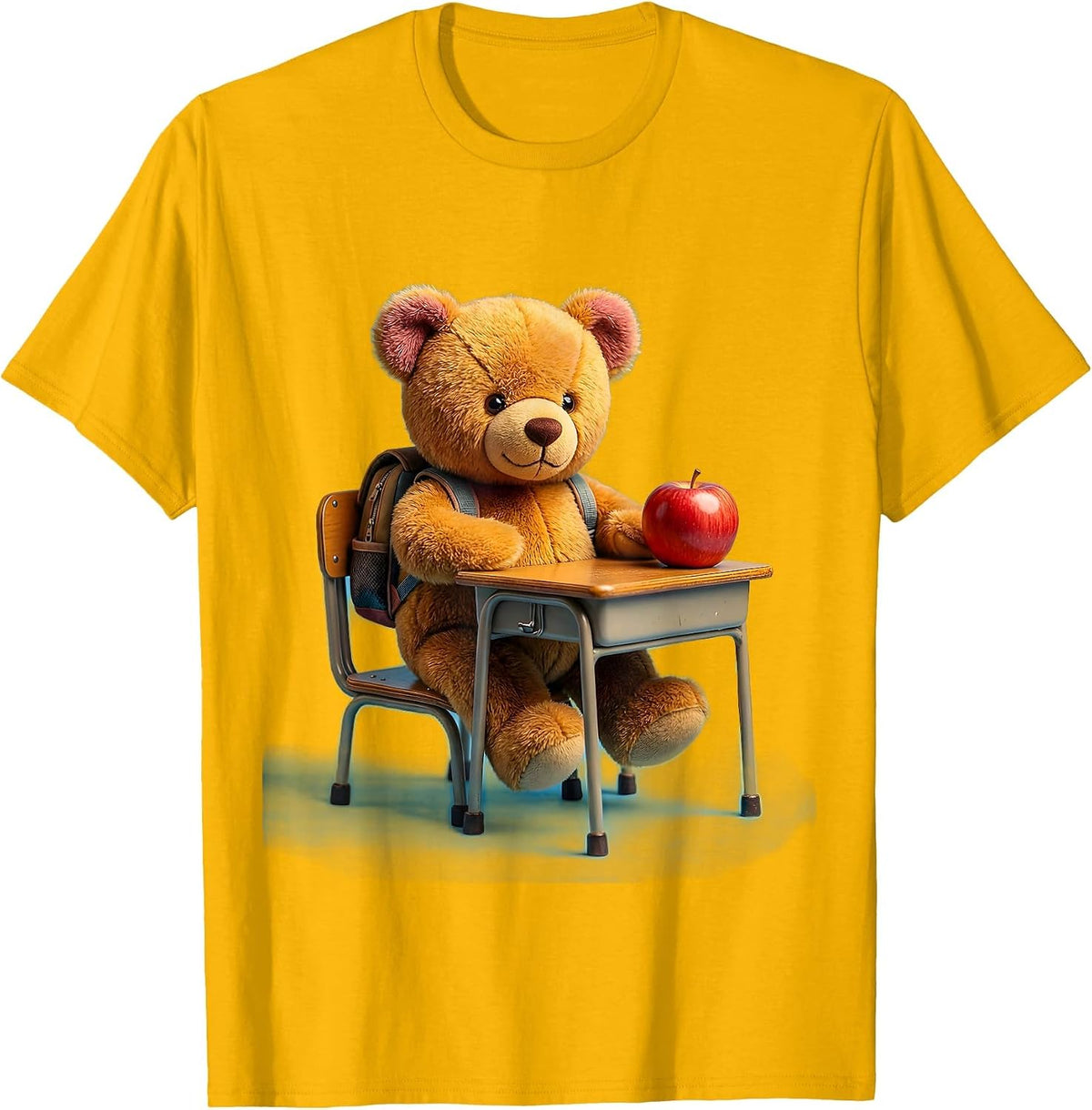 Men's Cute Teddy Bear Teacher Prek Classroom Gift T-Shirt - Golden Yellow