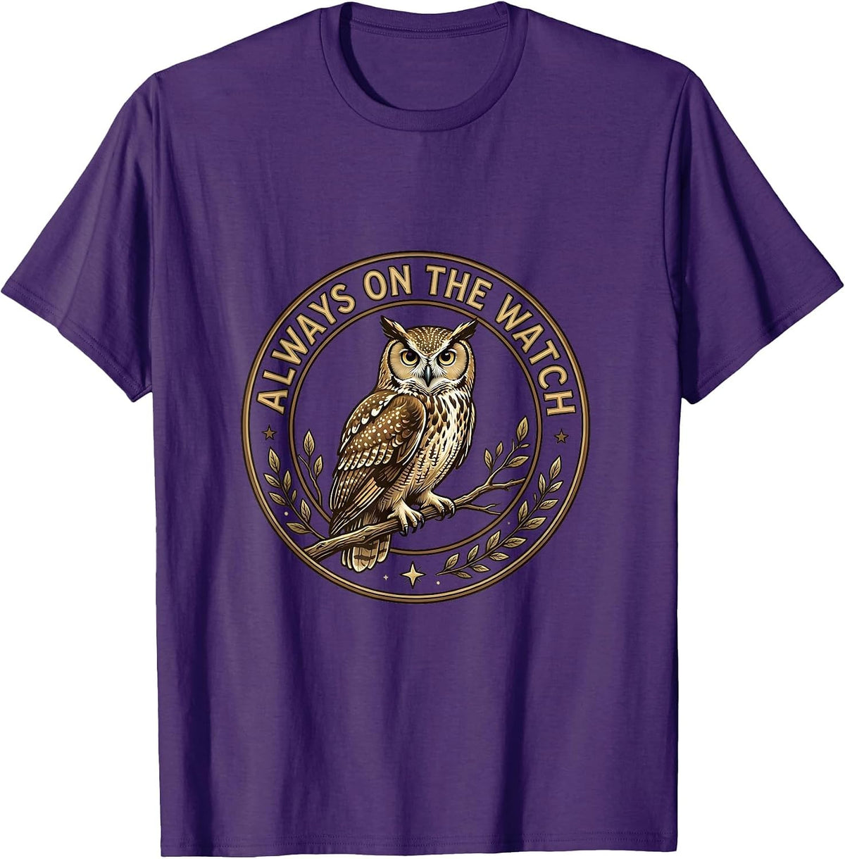 Always On The Watch Police Pride Design T-Shirt - Purple