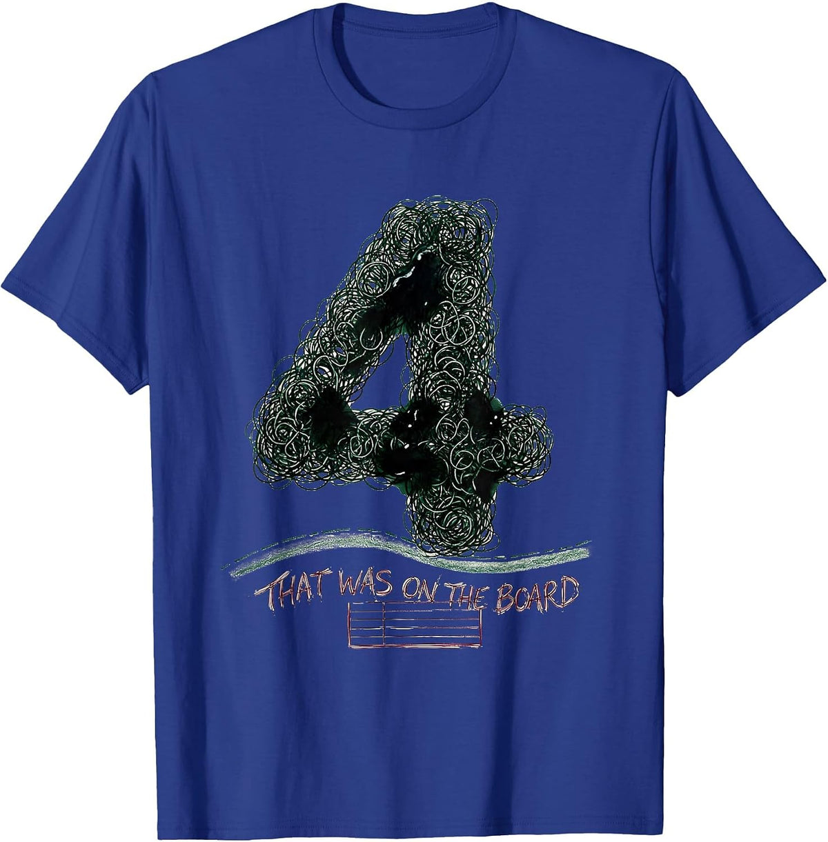 That Was On The Board Funny Teacher Definition Back To T-Shirt - Royal Blue