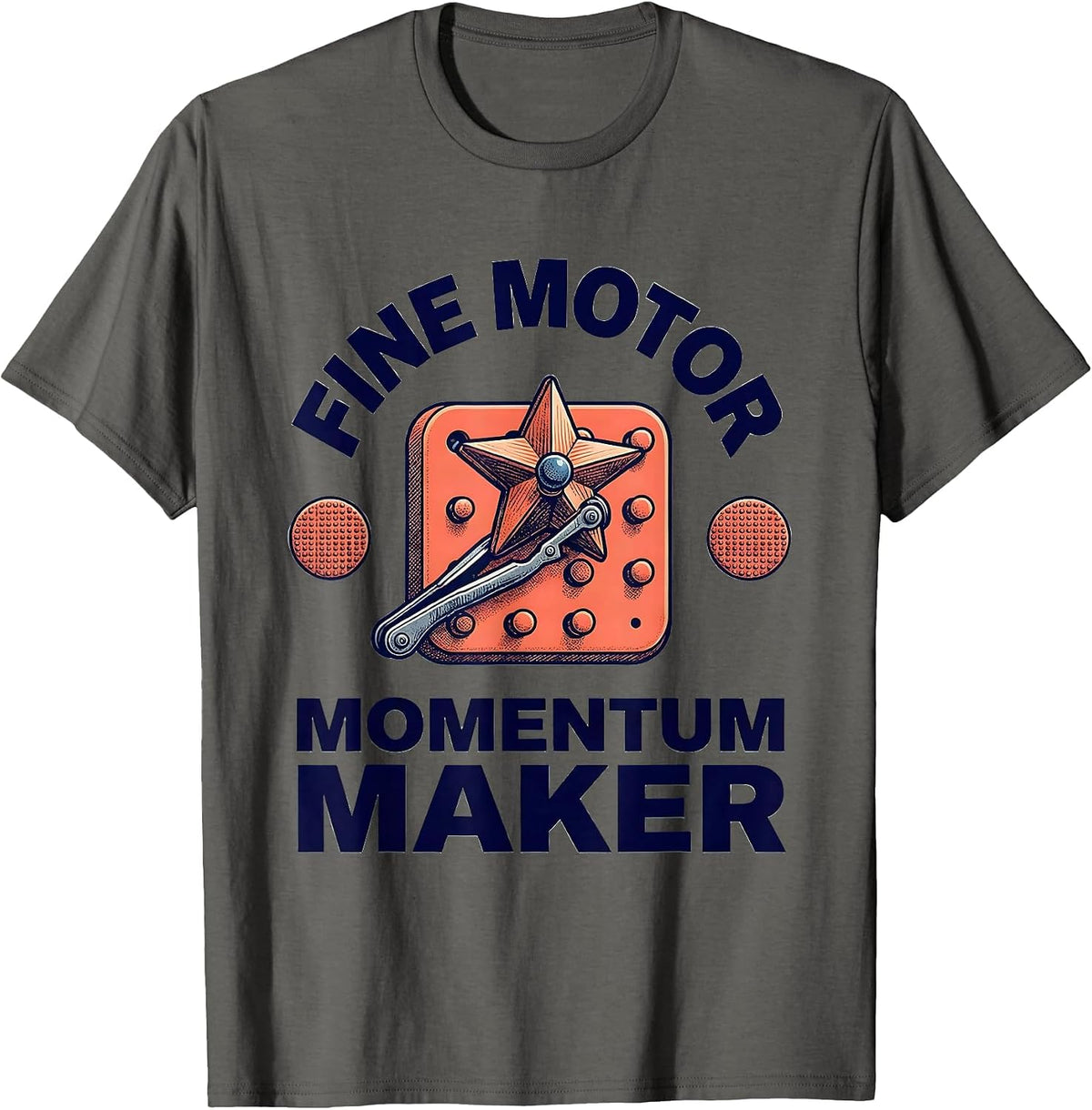Fine Motor Momentum Maker Occupational Therapy Sensory T-Shirt - Asphalt Grey