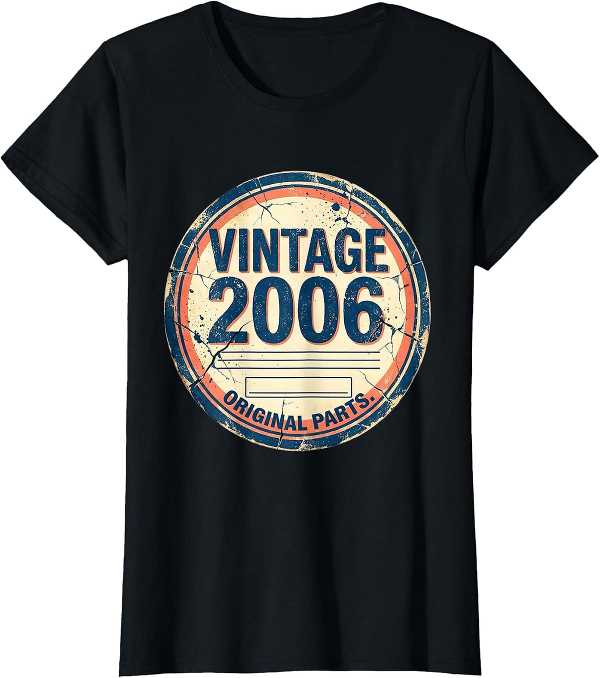 Vintage 2006 Original Parts Limited Edition 21st Birthday T-Shirt - Black
