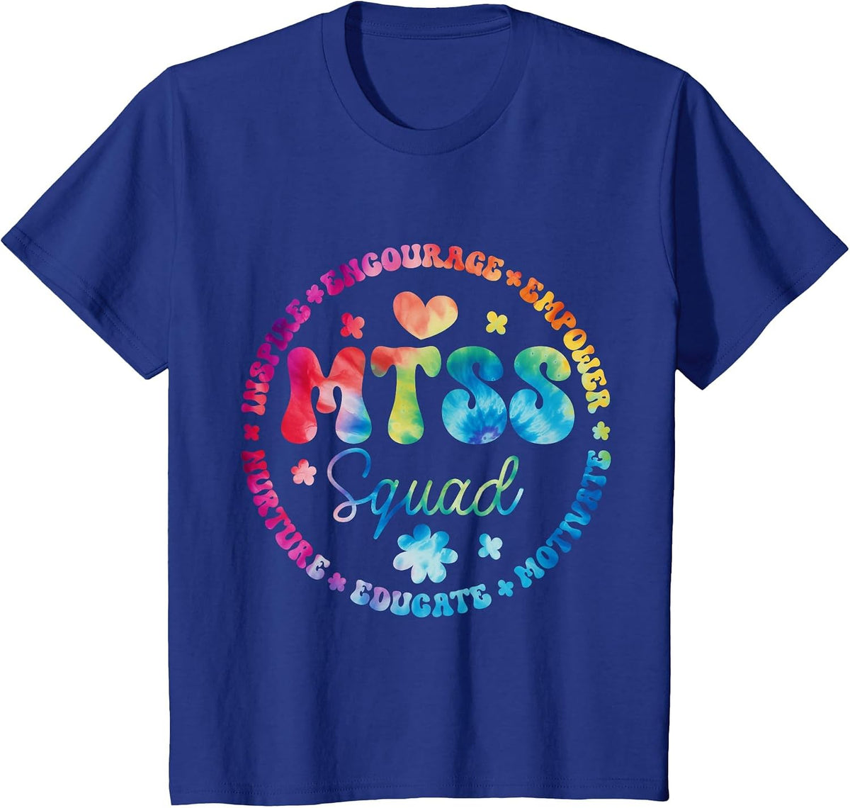 Groovy MTSS Squad Coach School Counselor School Psychologist T-Shirt - Royal Blue