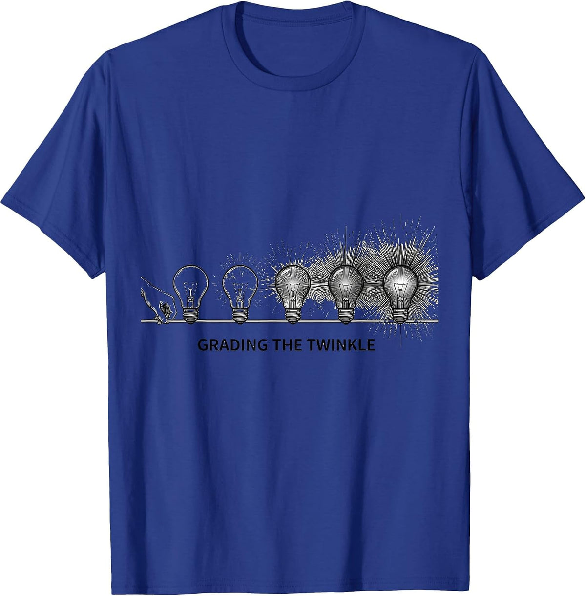 Grading The Twinkle Occupational Therapy Christmas Workplace T-Shirt - Royal Blue
