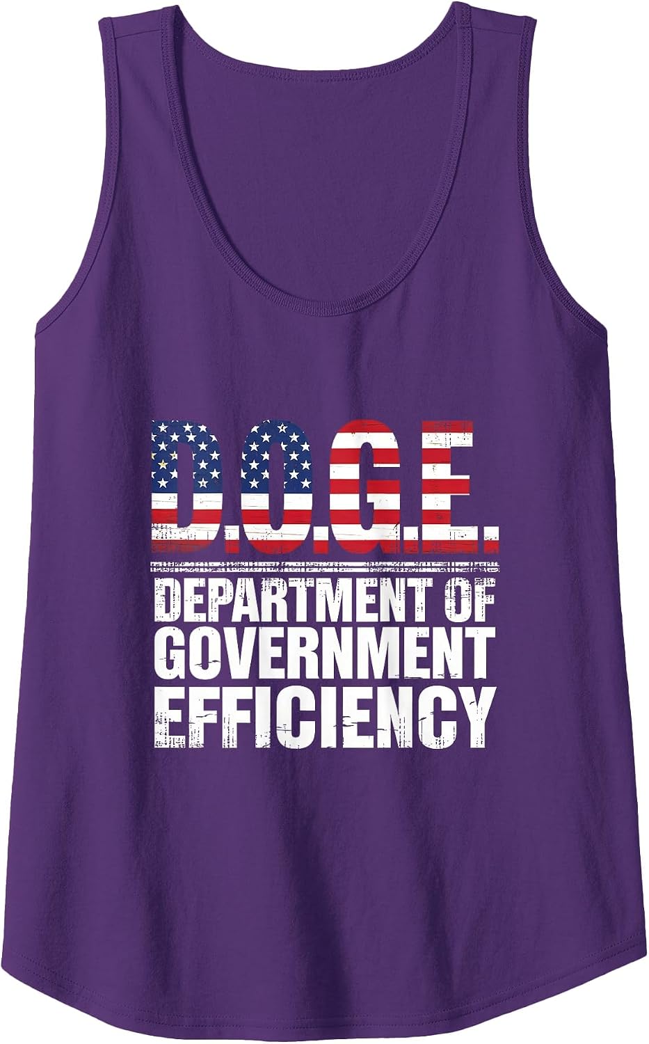 Funny Doge Meme D.O.G.E. Shiba Inu Government Design Tank Top - Purple