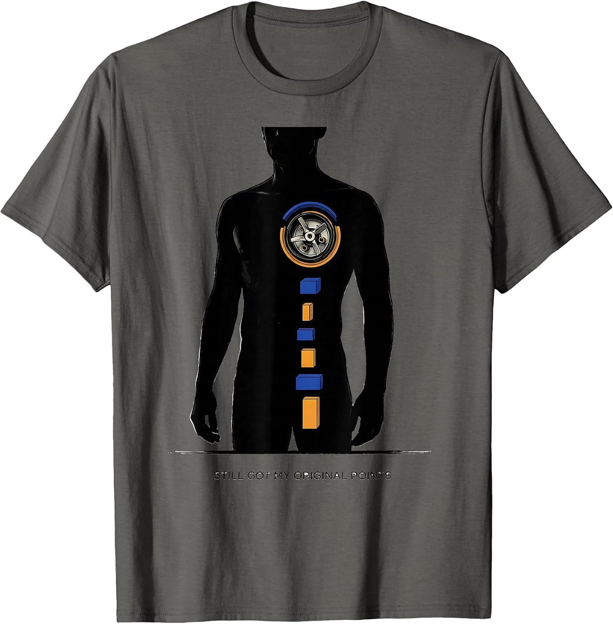 Men's Still Got My Original Points Classic Muscle Car Enthusiast T-Shirt - Asphalt Grey