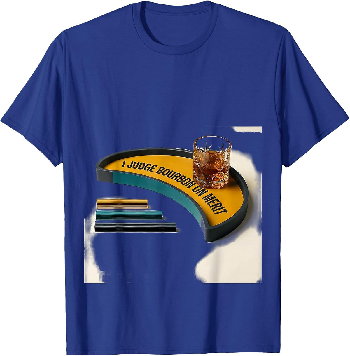 I Judge Bourbon On Merit Funny Bourbon Lover Drinking Humor T-Shirt - Royal Blue