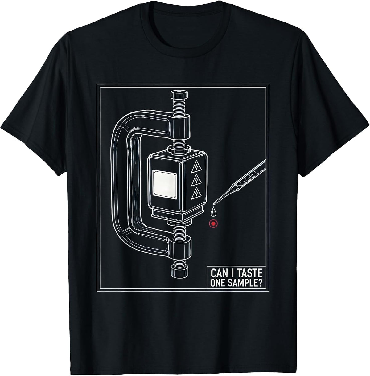 Men's Can I Taste One Sample Funny Periodic Table Science Teacher T-Shirt - Black