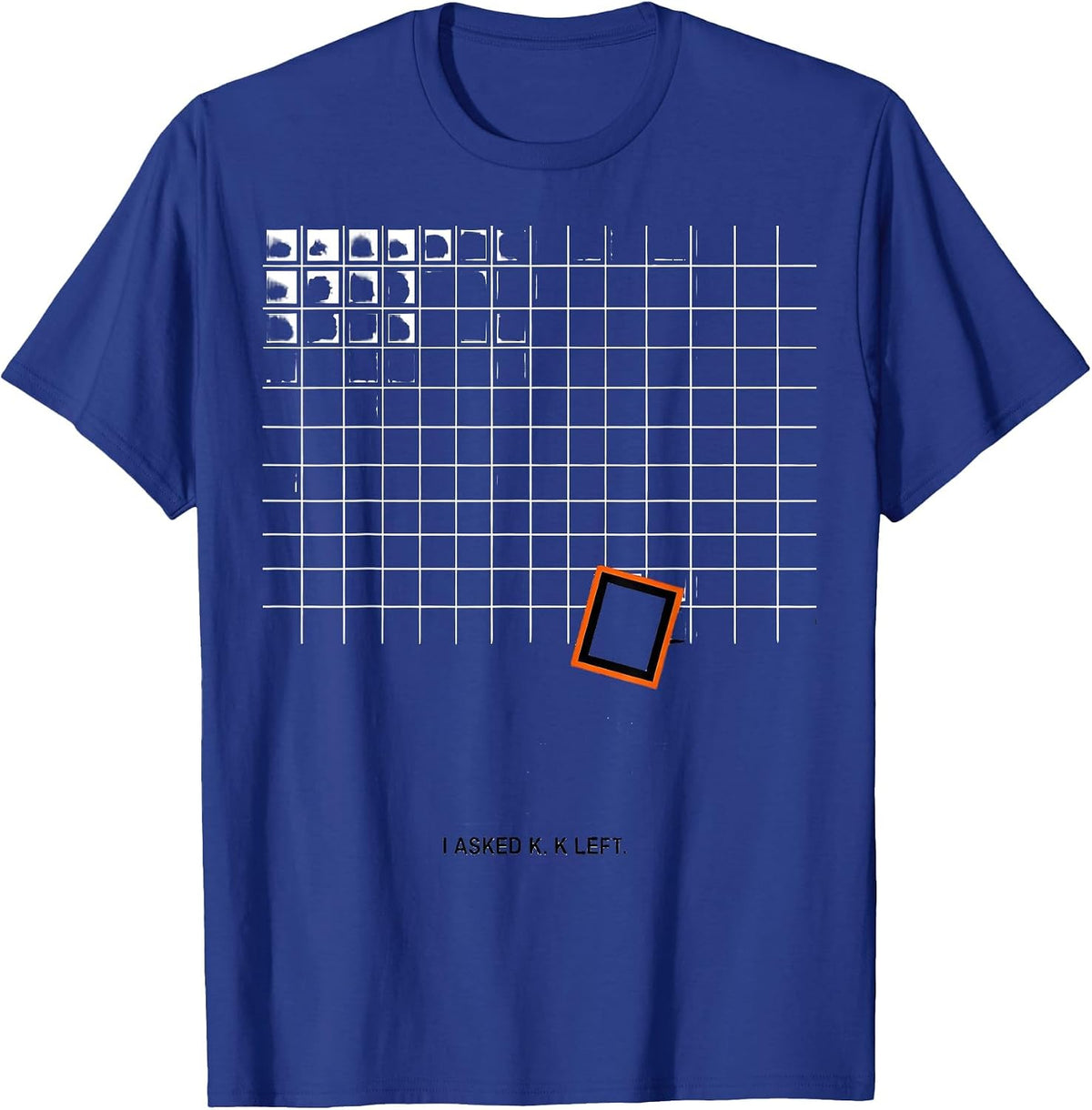 I Asked K K Left Funny Periodic Table Science Teacher Humor T-Shirt - Royal Blue