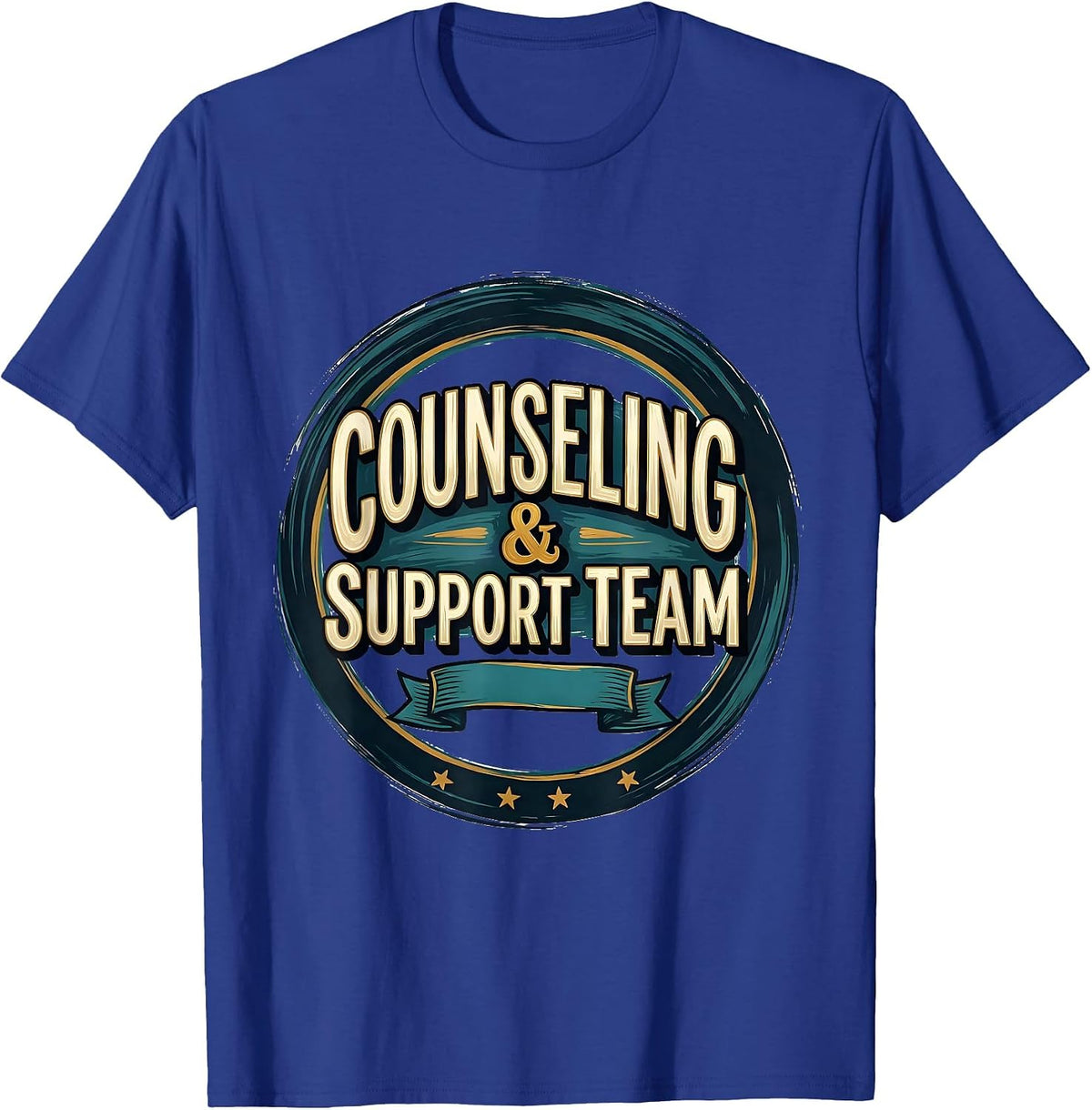 Counseling & Support Team School Counselor Mental Health T-Shirt - Royal Blue