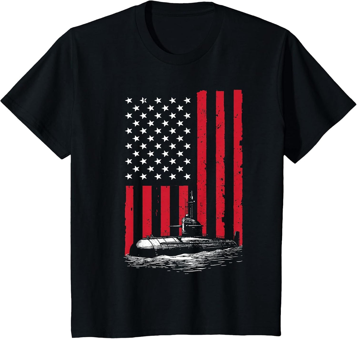 Funny Submarine Design for Men Submariner Submarine Veteran T-Shirt - Black