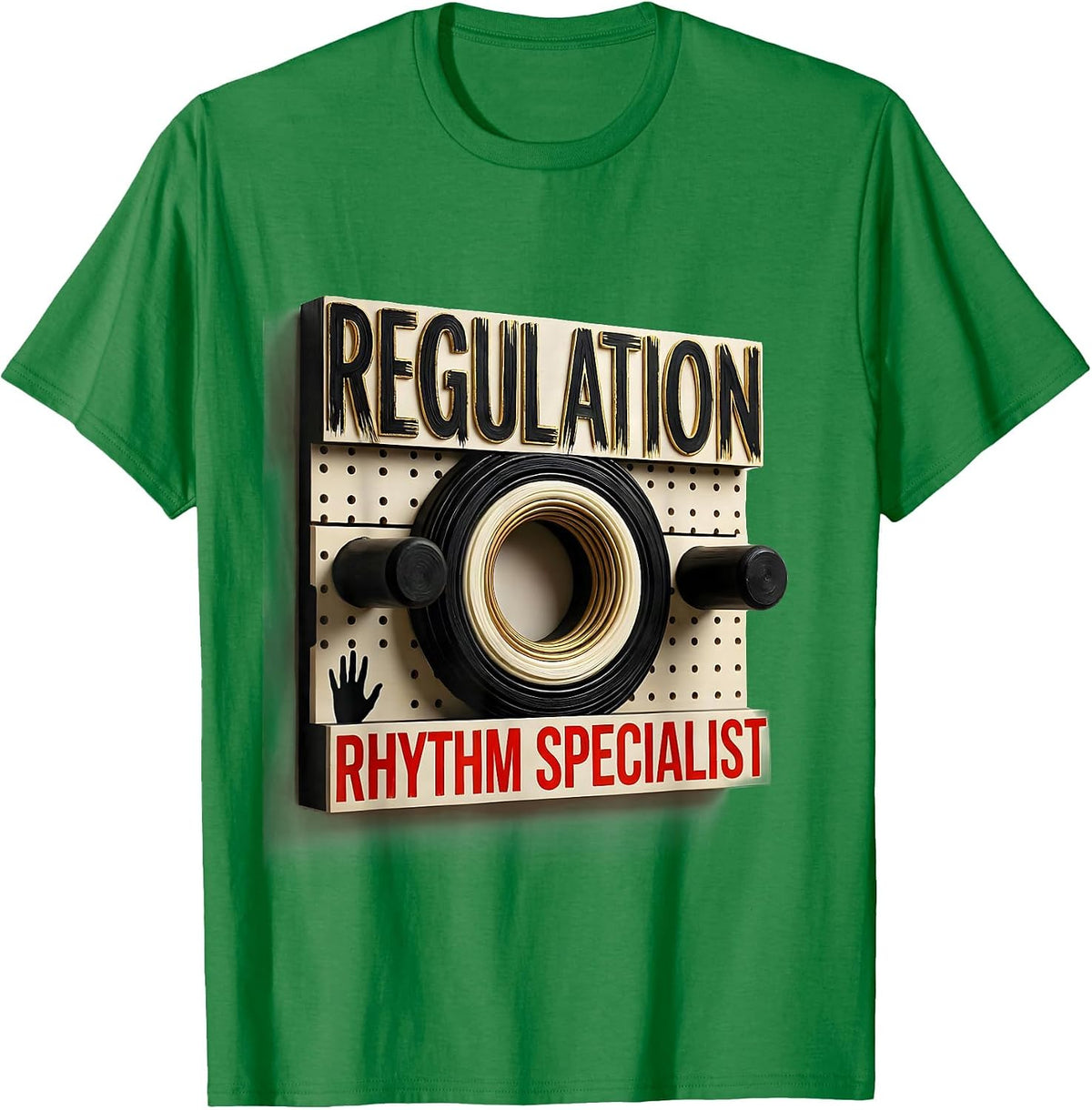 Men's Regulation Rhythm Specialist Occupational Therapy Sensory T-Shirt - Kelly Green