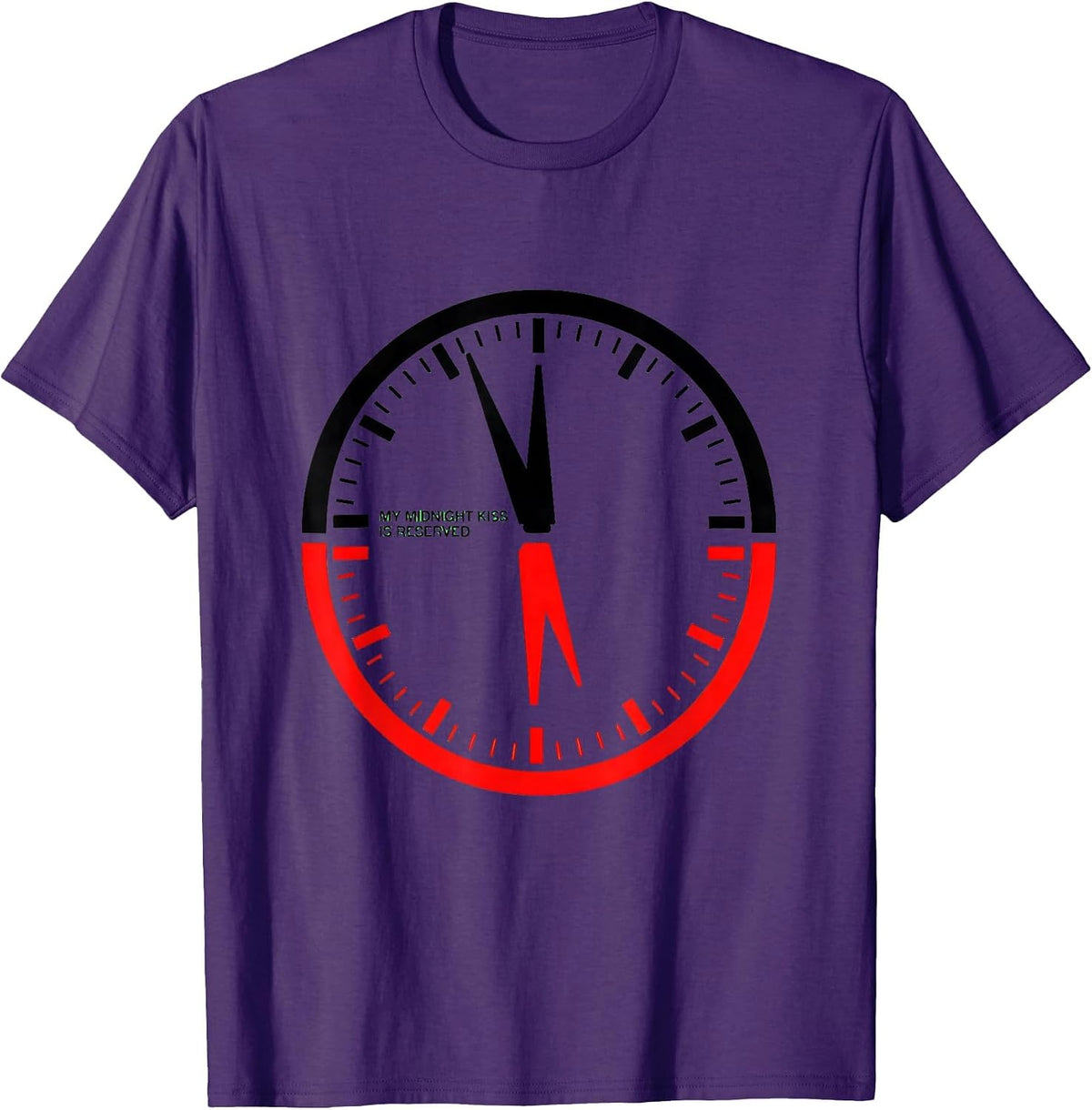 Men's My Midnight Kiss Is Reserved Geometric Naughty Couple New T-Shirt - Purple