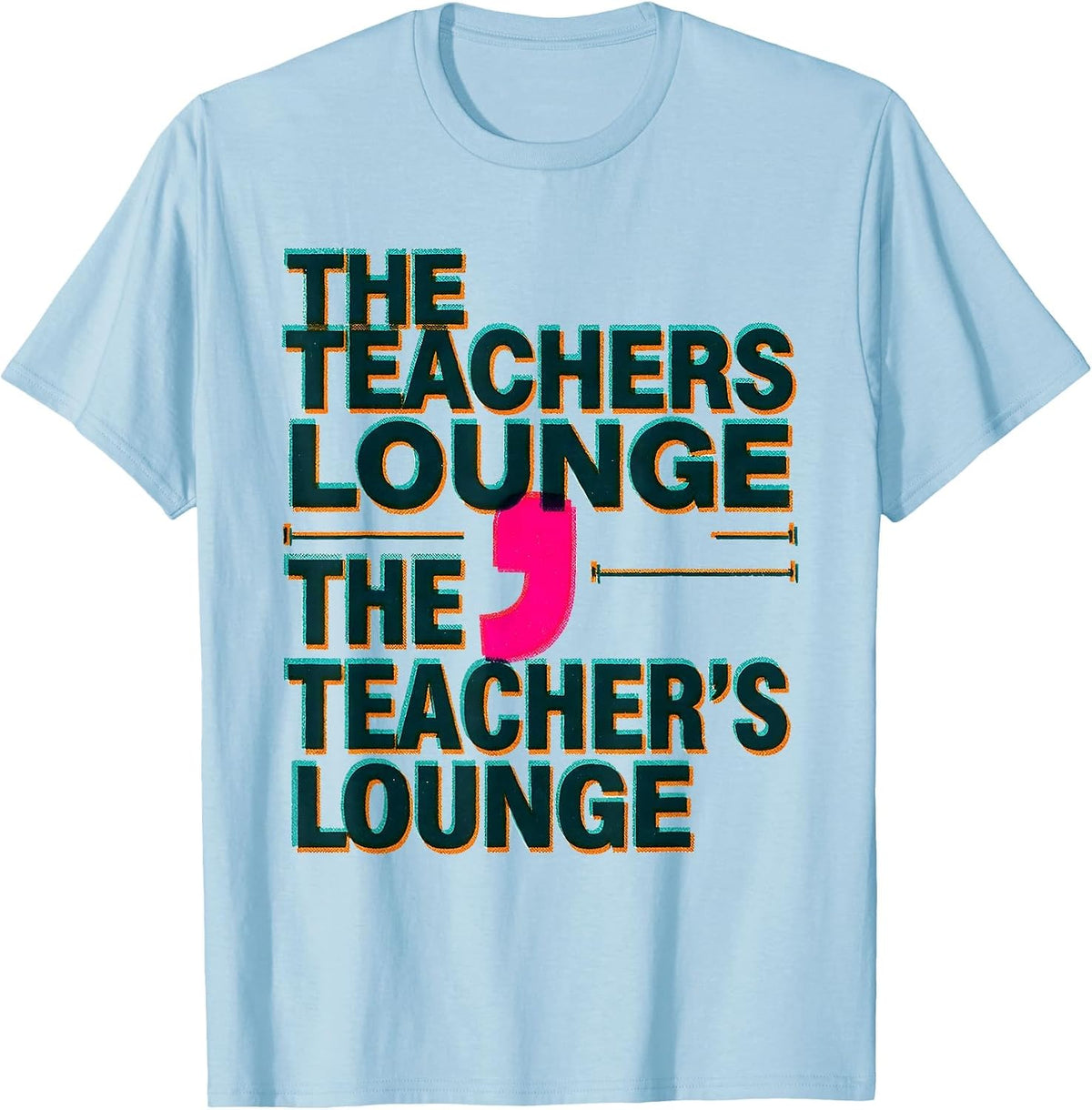 Men's The Teachers Lounge The Teacher's Lounge Funny Grammar T-Shirt - Baby Blue
