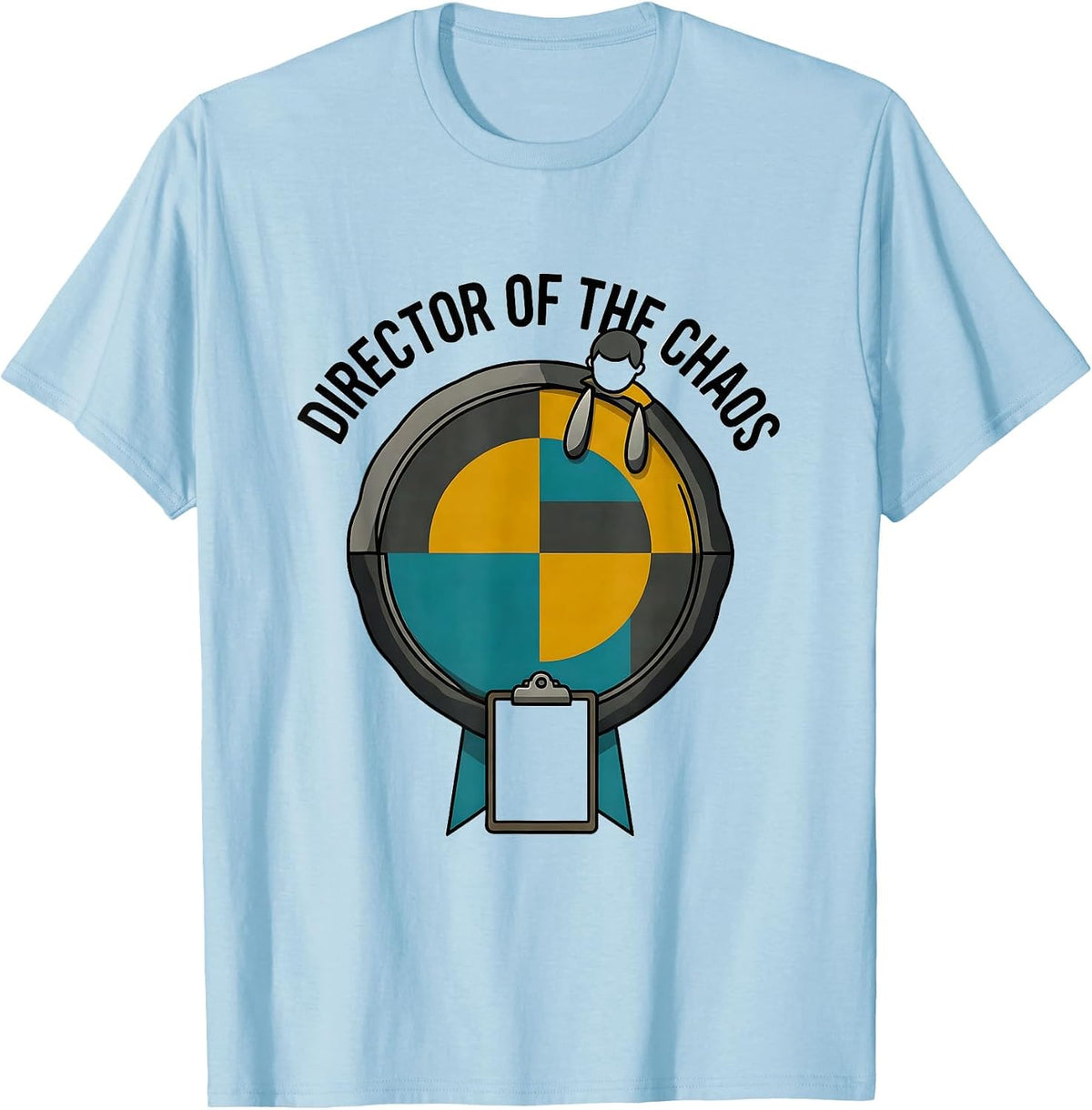 Men's Director Of The Chaos Midcentury Modern Daycare Provider T-Shirt - Baby Blue