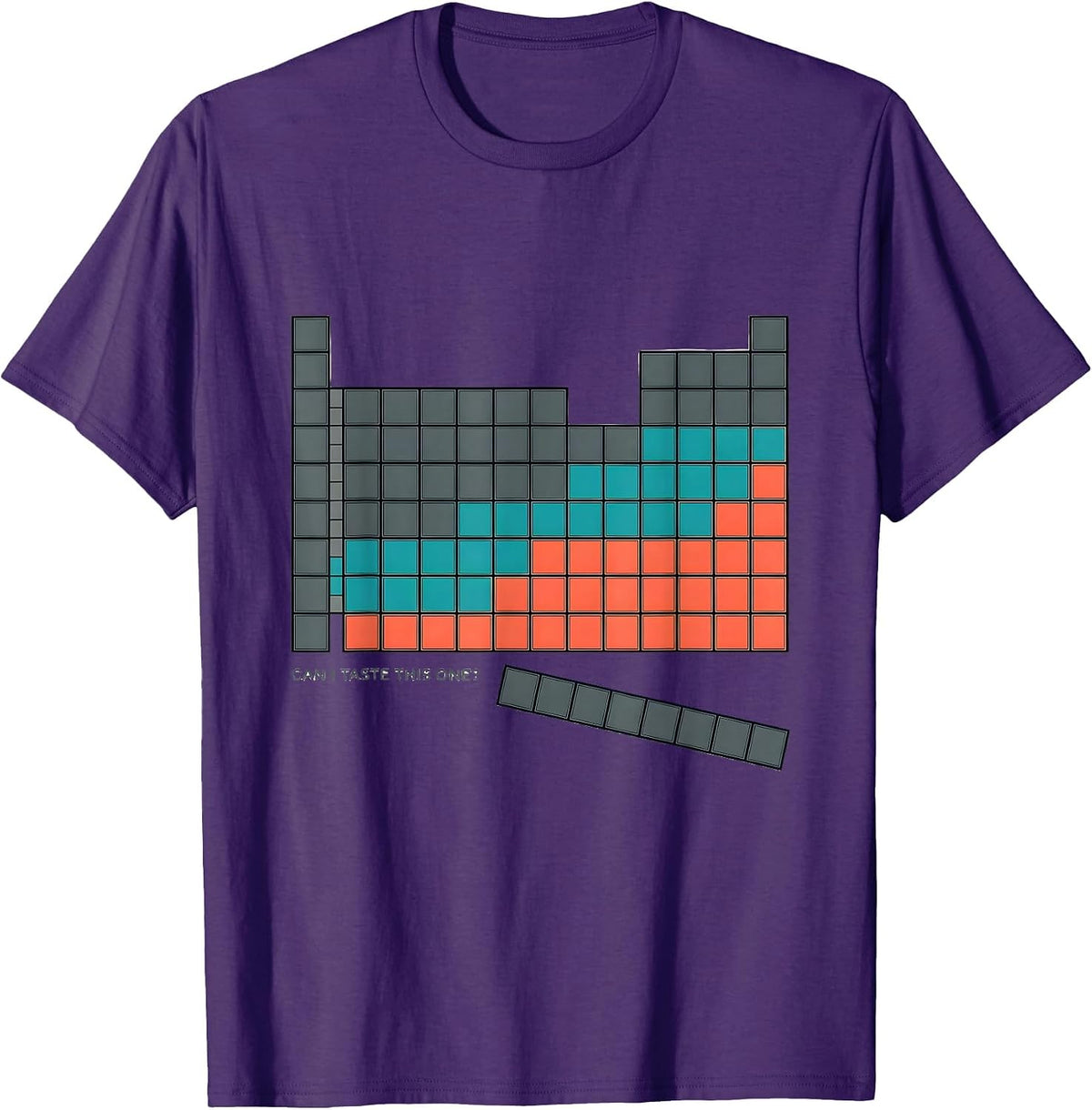 Men's Can I Taste This One Funny Periodic Table Science Teacher T-Shirt - Purple
