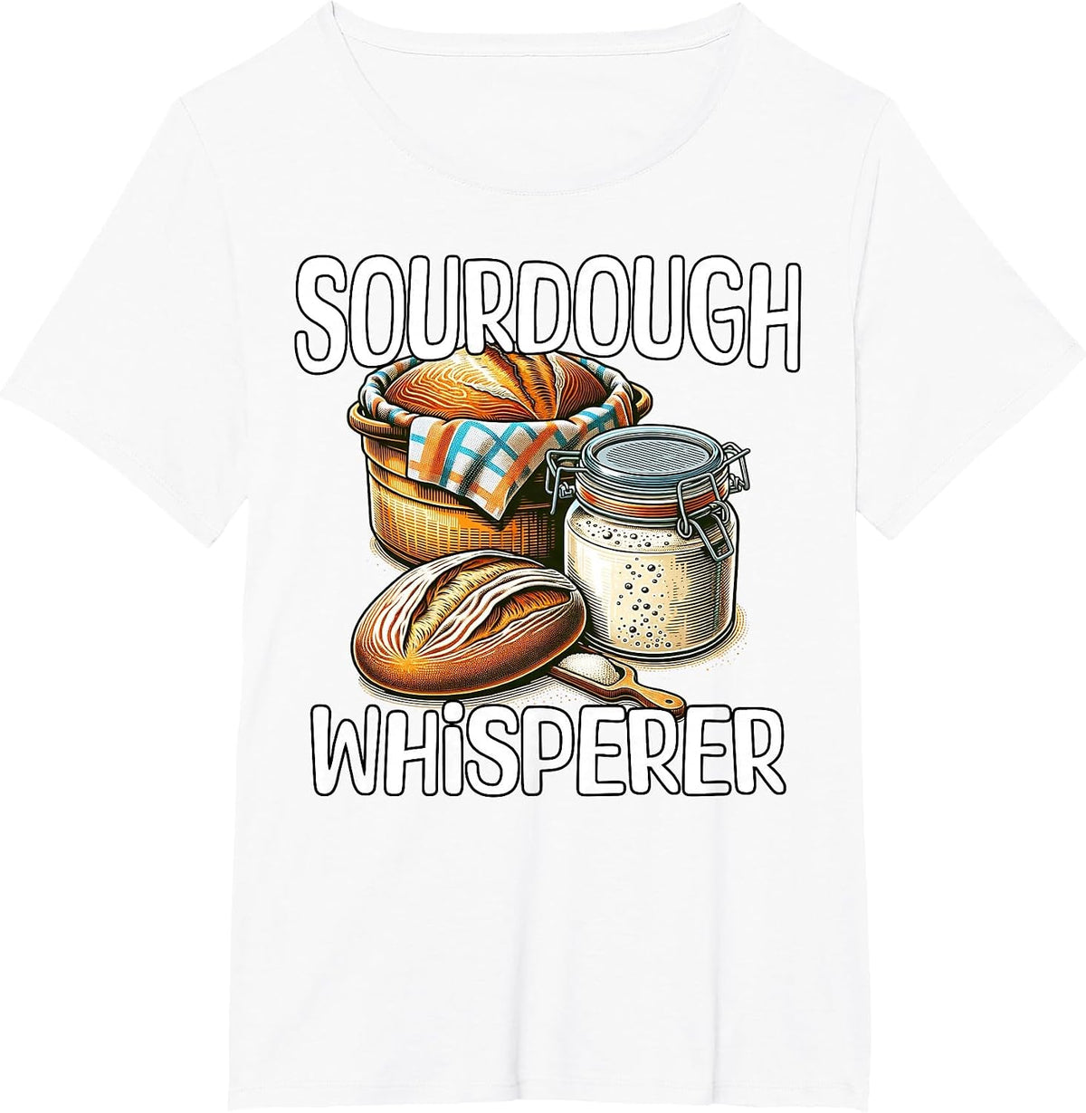 Sourdough Whisperer Sourdough T-Shirt - White
