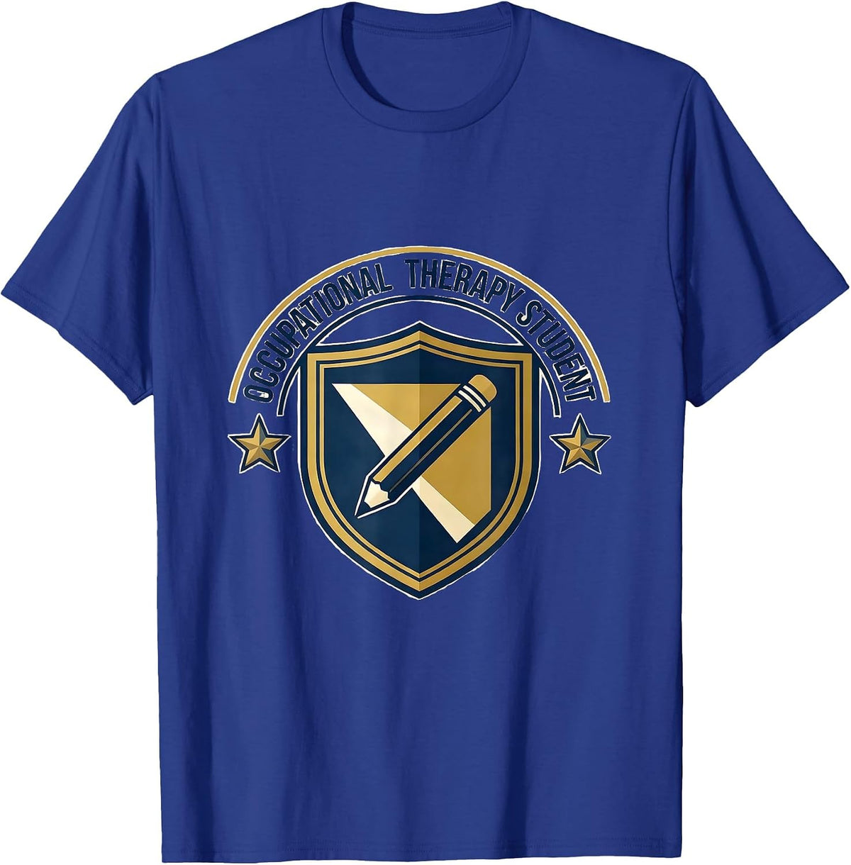Men's Occupational Therapy Student Retro Emblem Pediatric T-Shirt - Royal Blue