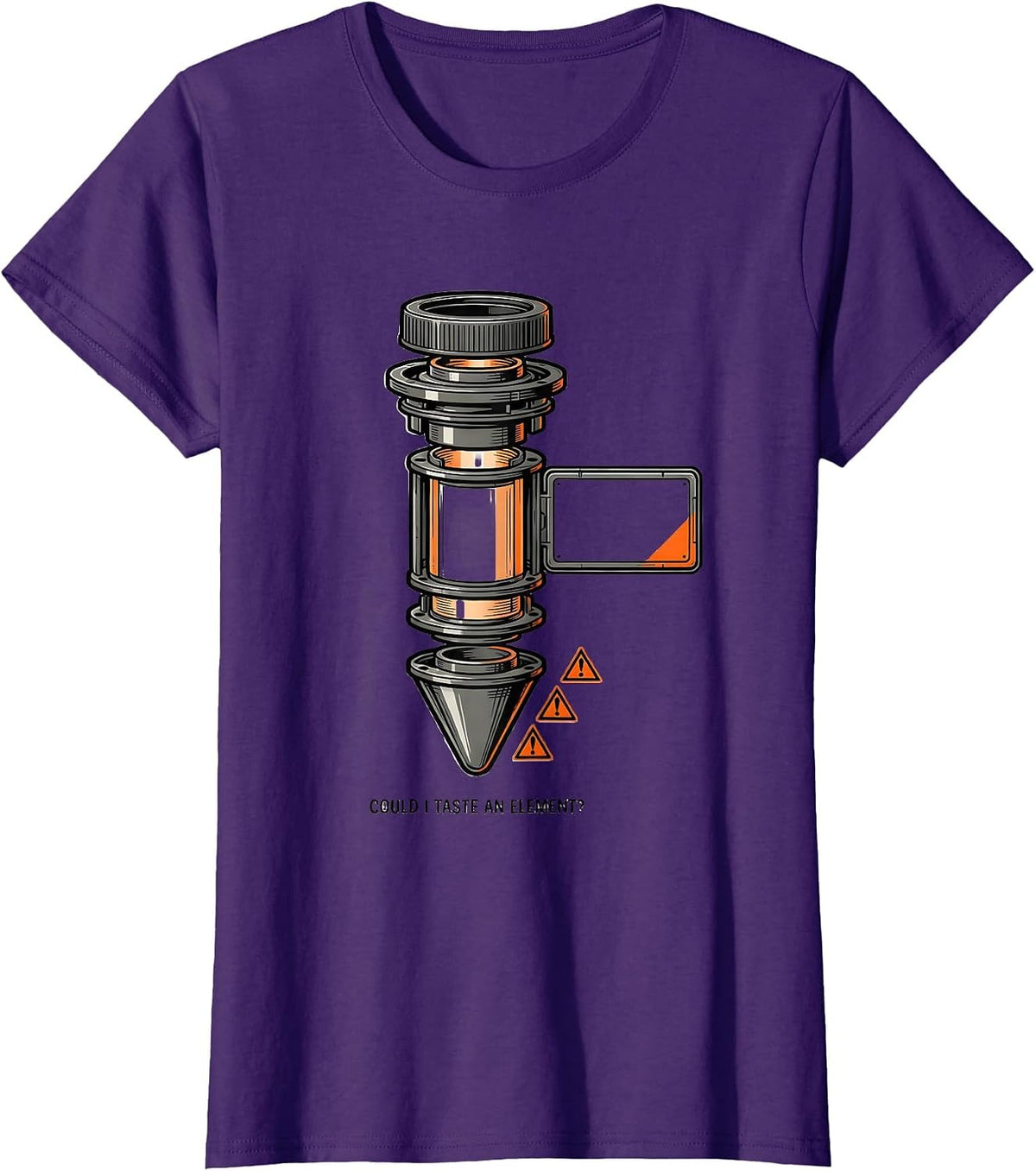 Women's Could I Taste An Element Funny Periodic Table Science T-Shirt - Purple