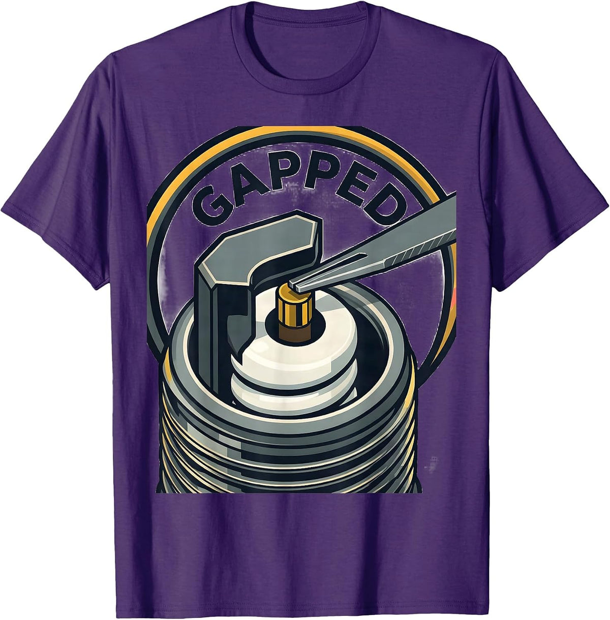 Gapped Funny Car Guy Car Enthusiast Mechanic Gift T-Shirt - Purple