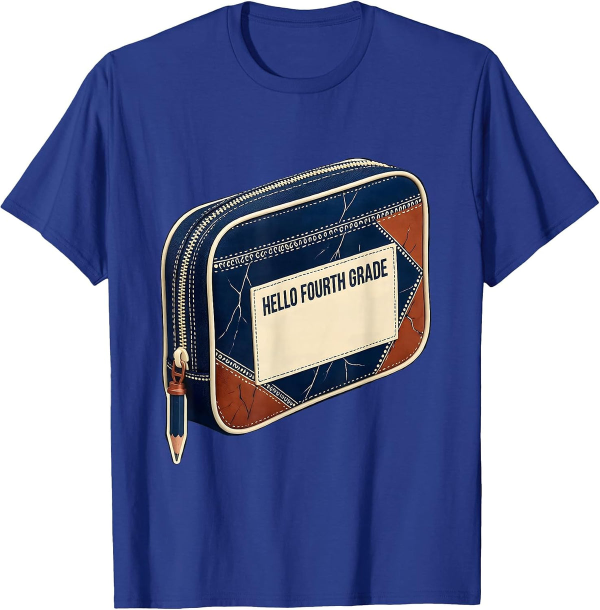 Hello Fourth Grade Tie Dye Back To School Teacher Student T-Shirt - Royal Blue
