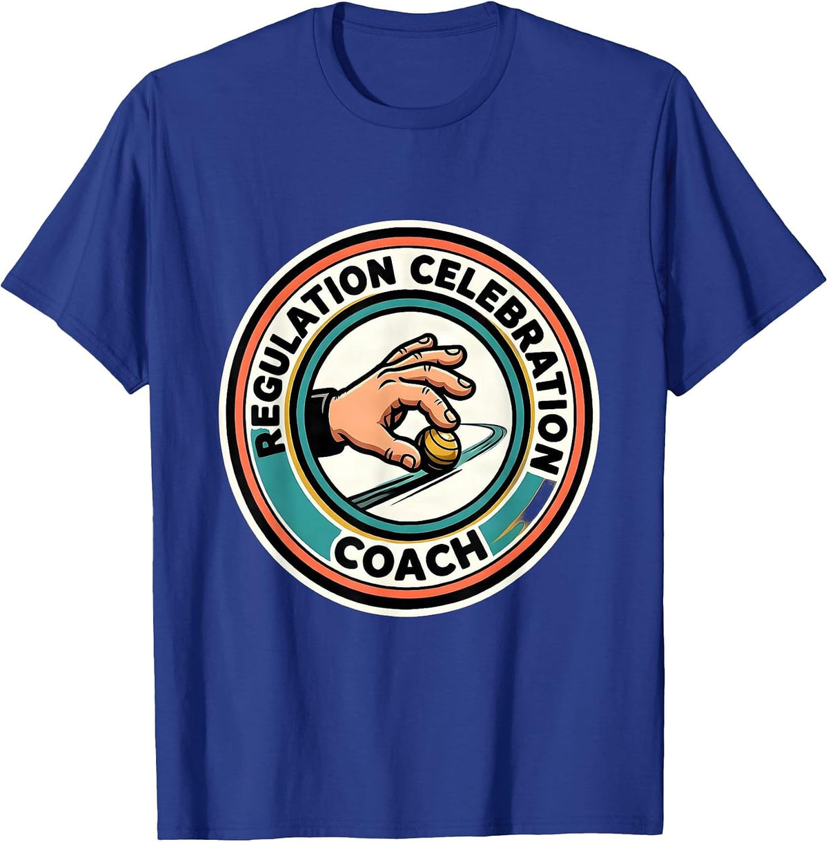 Men's Regulation Celebration Coach Cartoon Occupational Therapy T-Shirt - Royal Blue