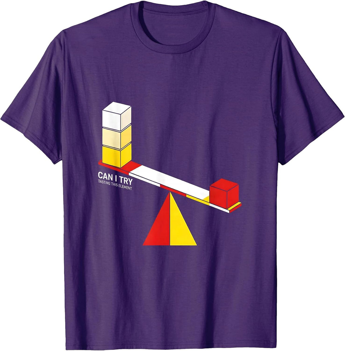 Can I Try Tasting This Element Funny Periodic Table Science T-Shirt - Purple