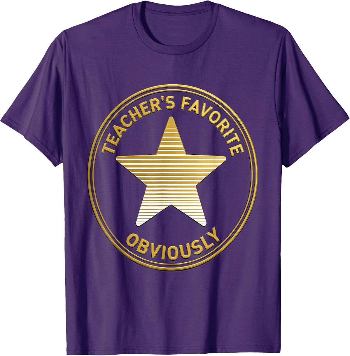 Teacher's Favorite Obviously First Grade Girl Design T-Shirt - Purple