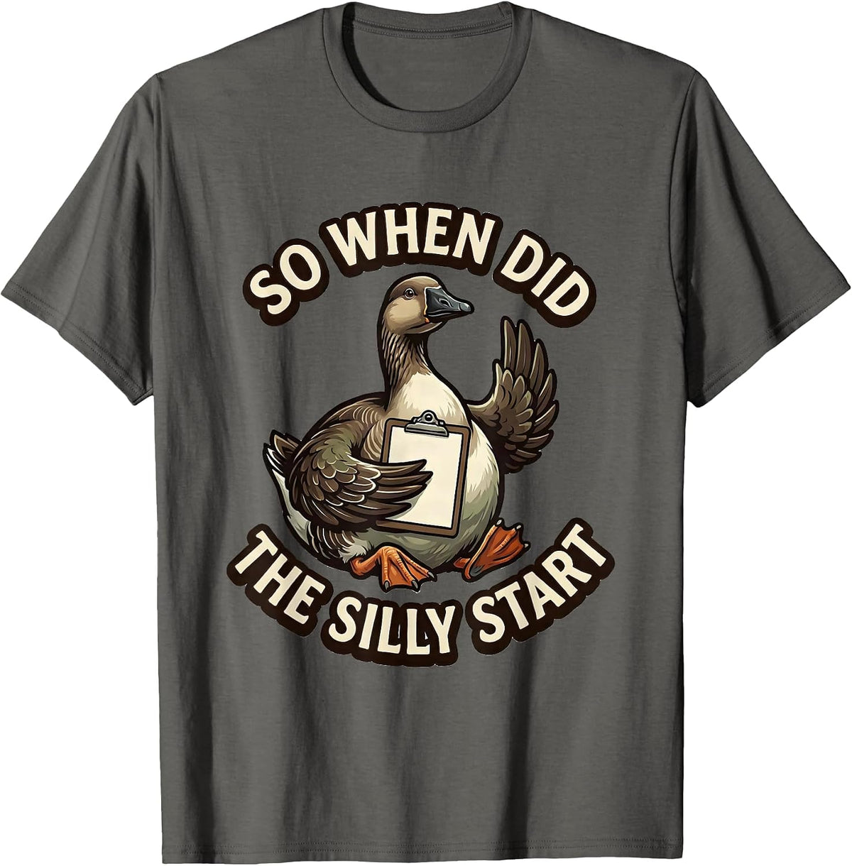 So When Did The Silly Start Funny Mental Health Counselor T-Shirt - Asphalt Grey