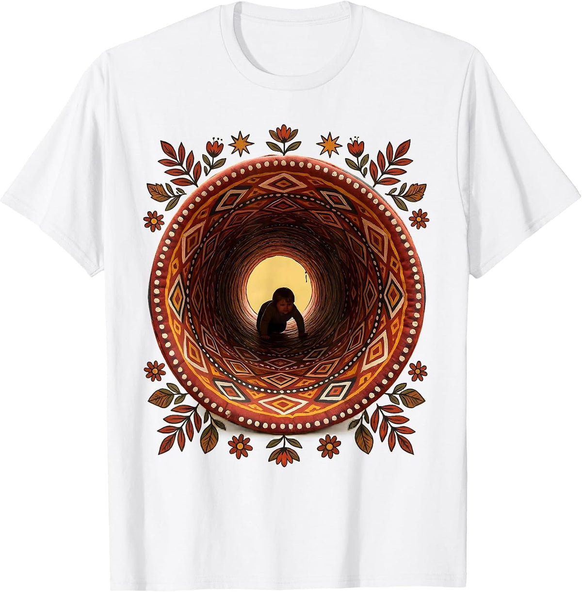 Men's Occupational Therapy Sensory Tunnel Crawling Child T-Shirt - White