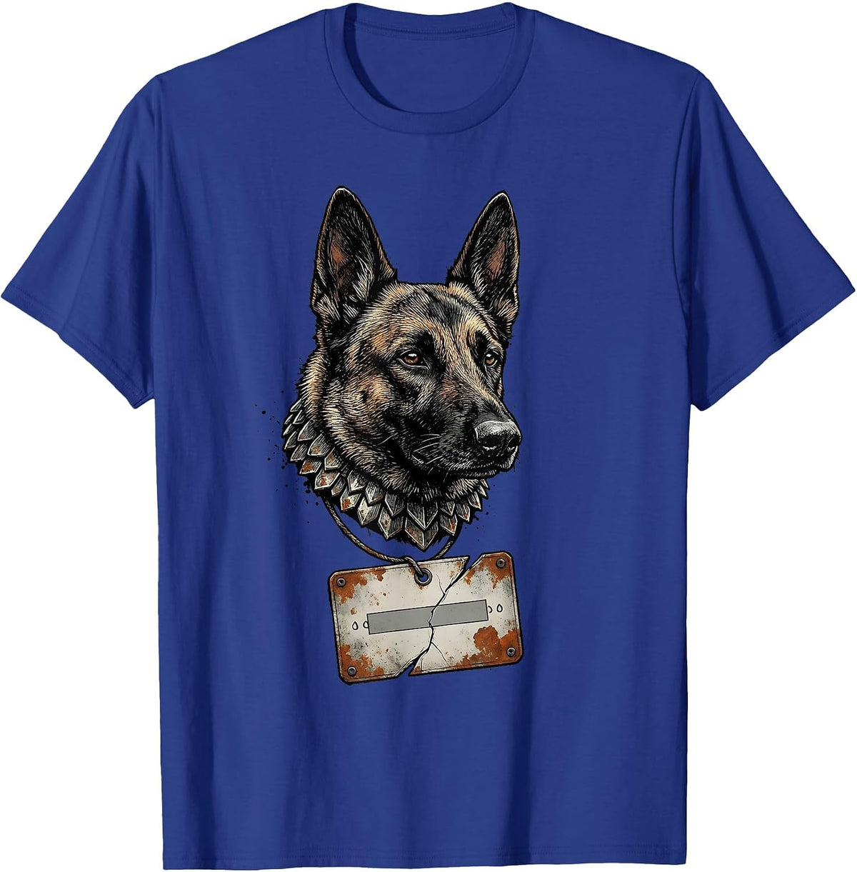 Belgian Malinois Distressed Dog Owner Breed Pride T-Shirt - Royal Blue