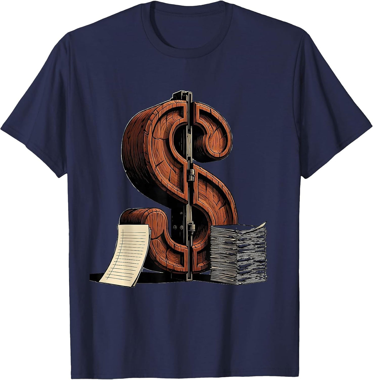 Men's Apostrophe Sorting Gate Grammar Teacher Punctuation Humor T-Shirt - Navy Blue